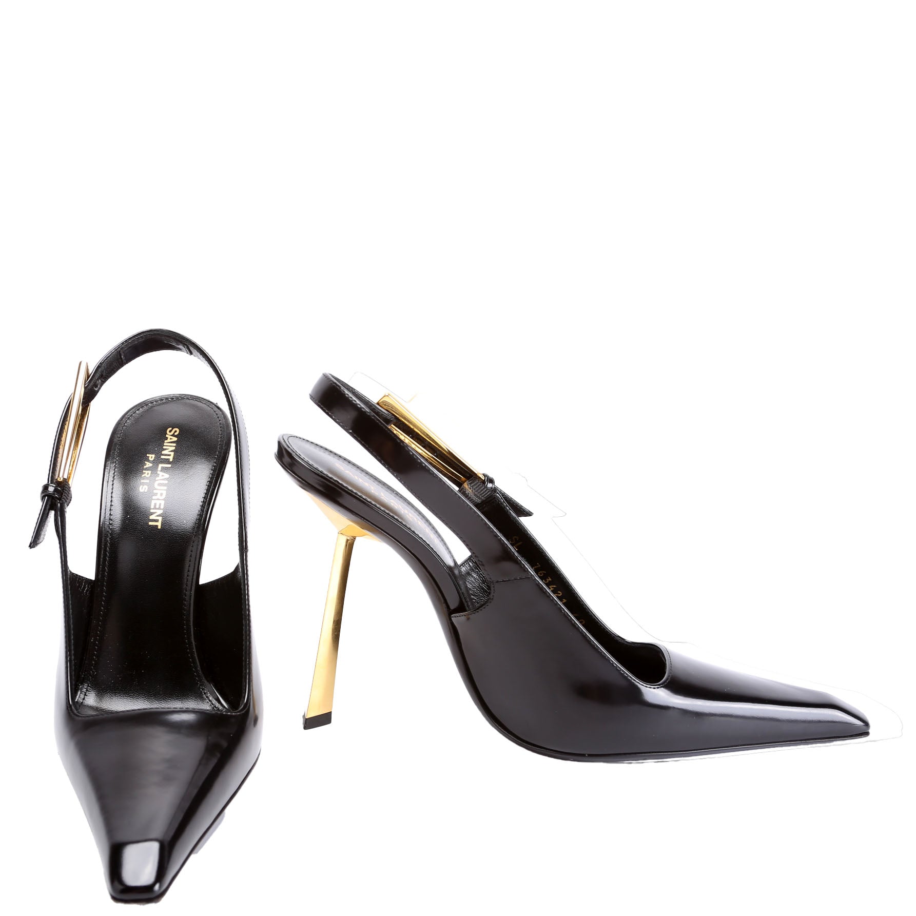 Lee Slingback Pumps Size 40 Black/Gold