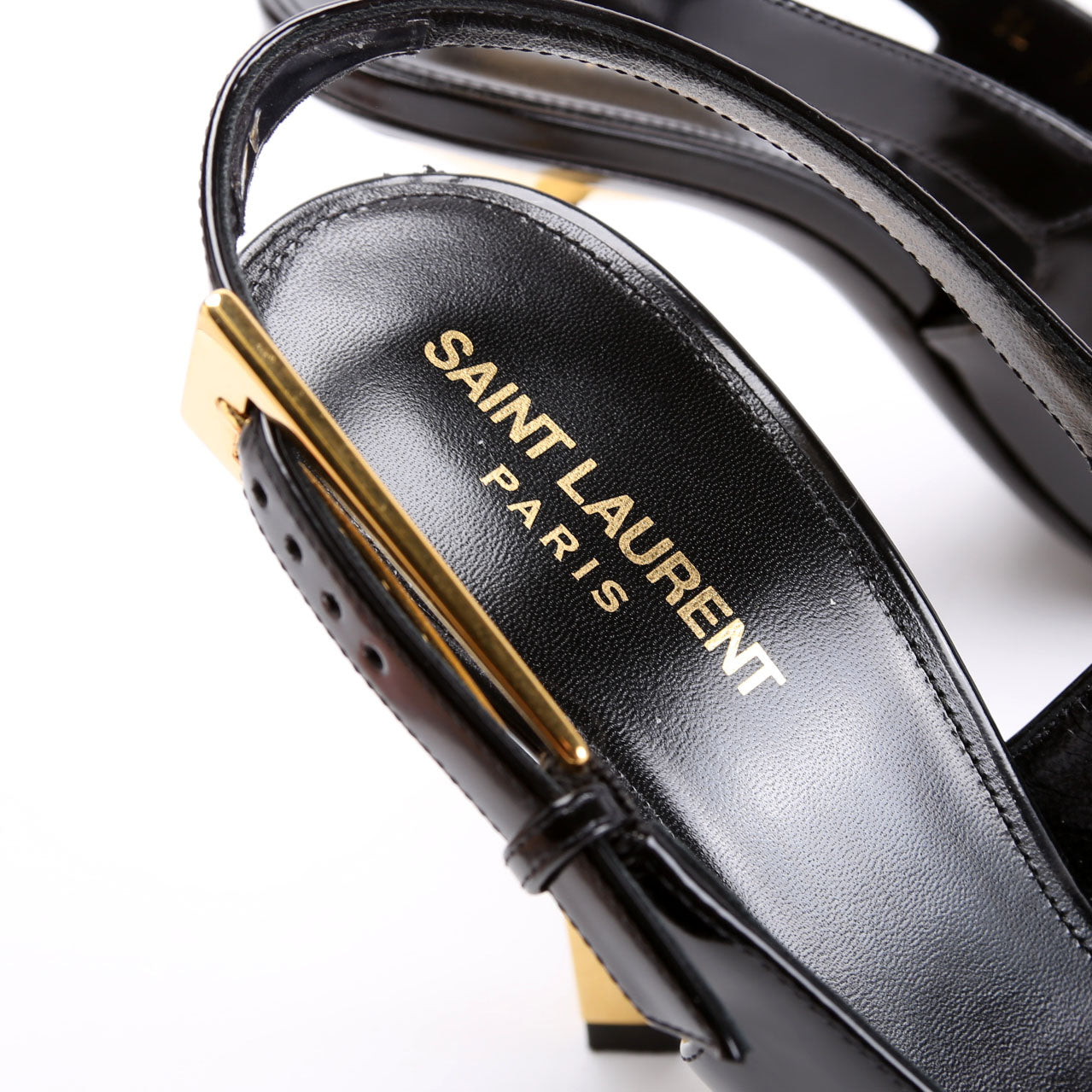 Lee Slingback Pumps Size 40 Black/Gold