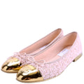 CC Cap Toe Ballet Flats Size 38 Pink/Gold