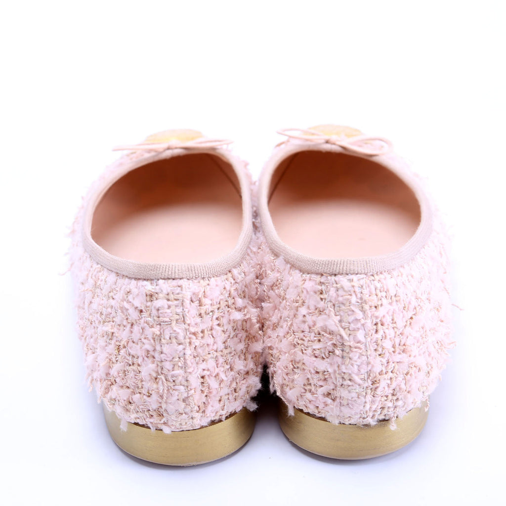 CC Cap Toe Ballet Flats Size 38 Pink/Gold