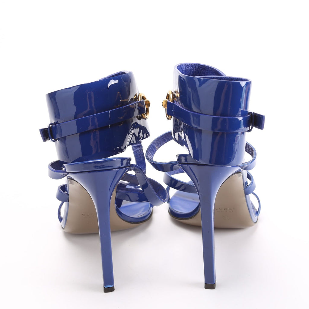 Ursula Horsebit Caged Sandals Size 38 Blue