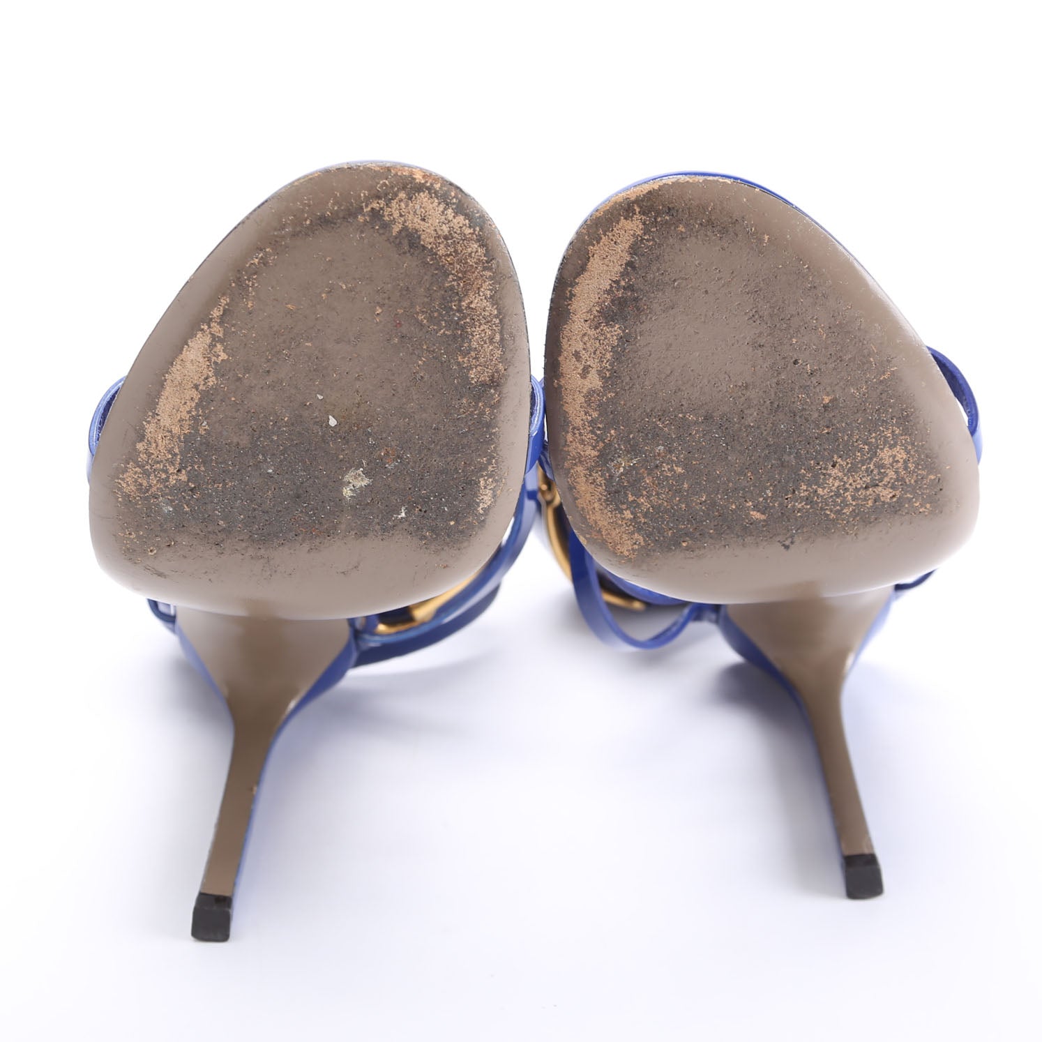 Ursula Horsebit Caged Sandals Size 38 Blue