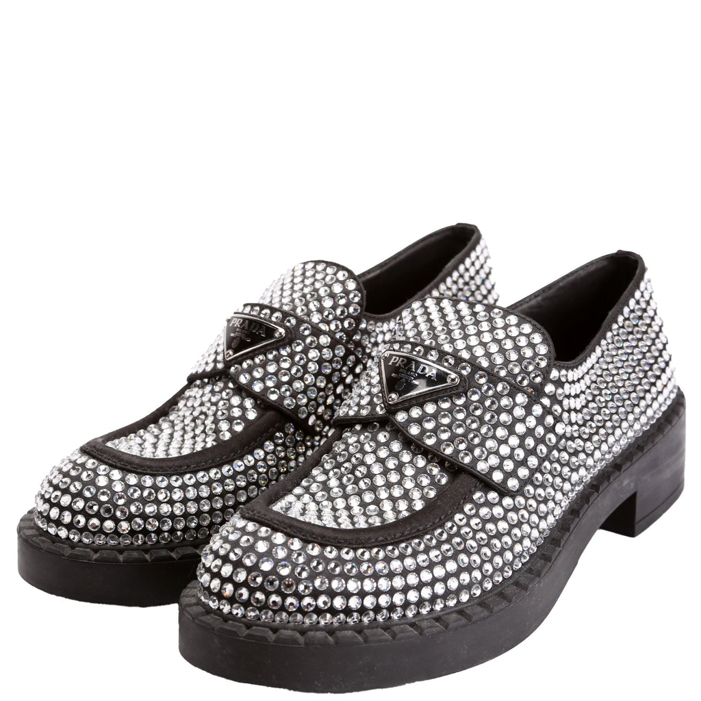 Crystal Logo Loafers Size 37.5