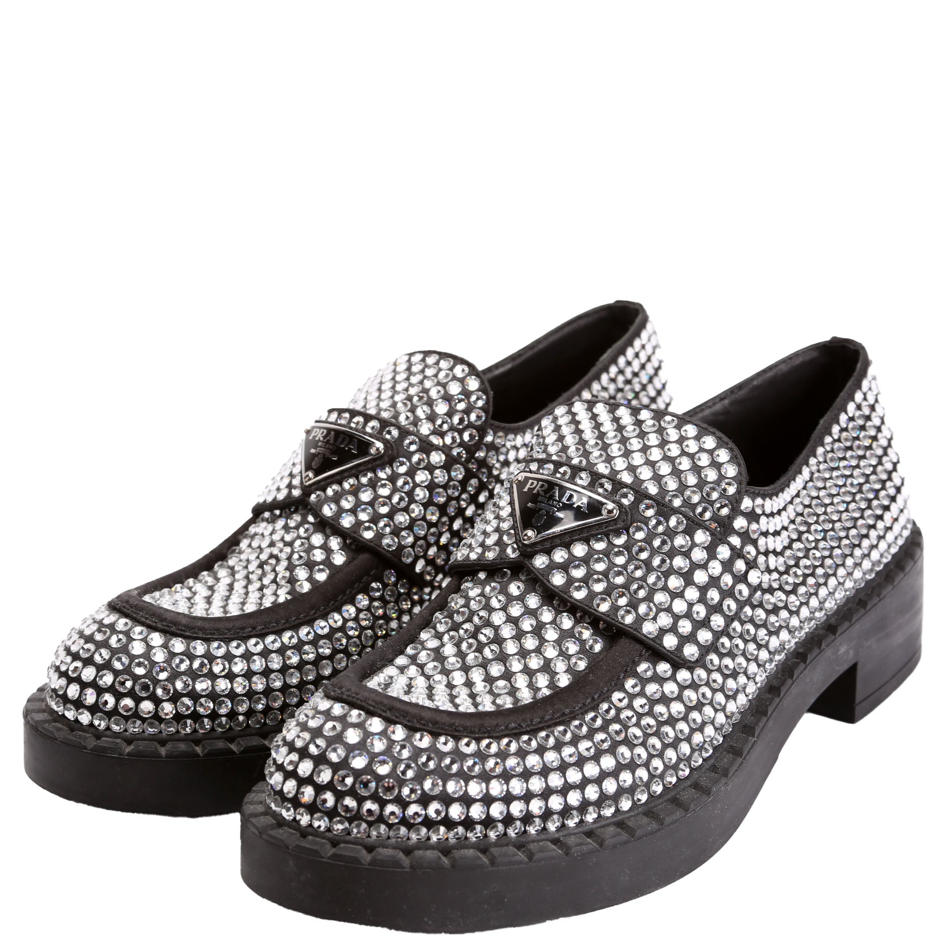 Crystal Logo Loafers Size 37.5
