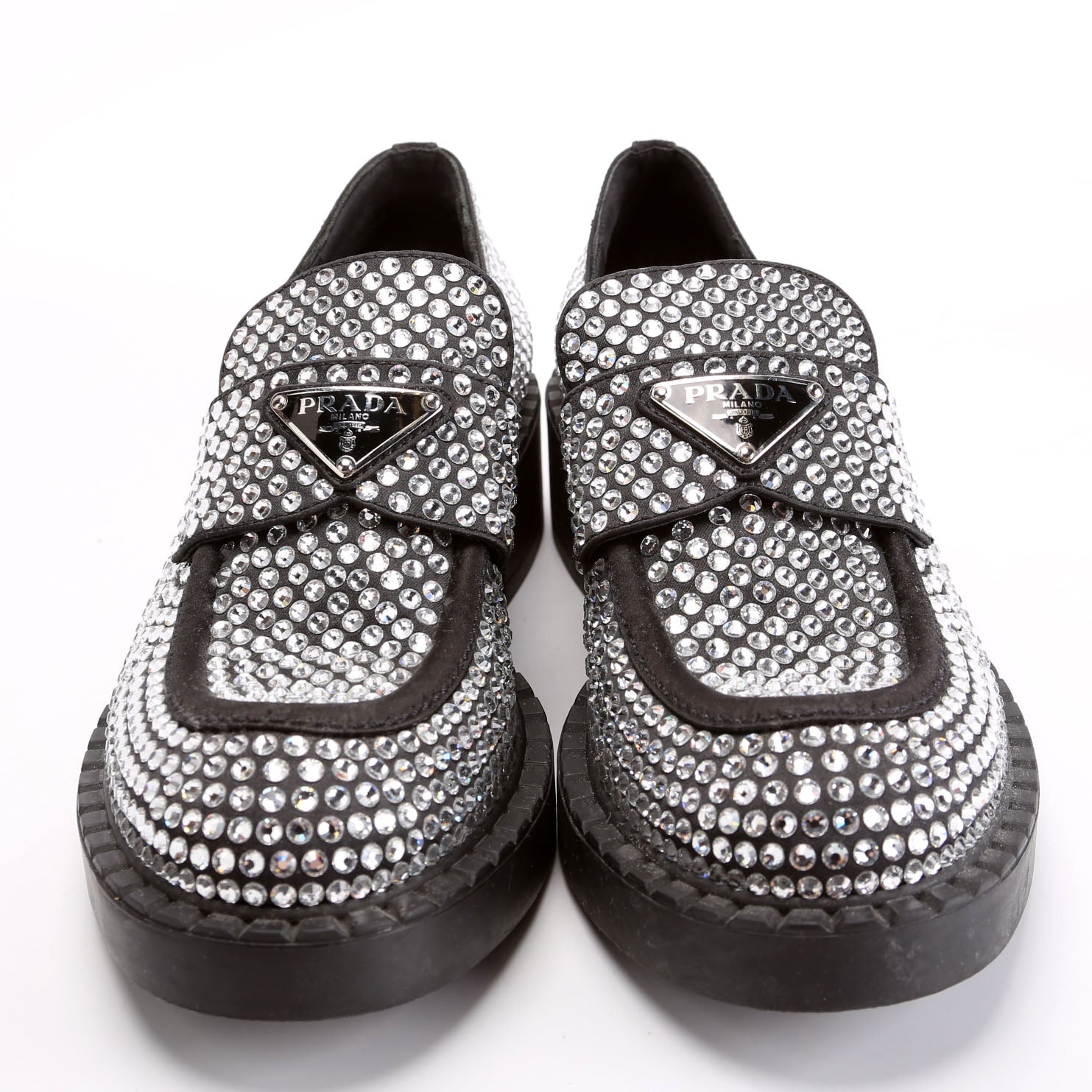Crystal Logo Loafers Size 37.5