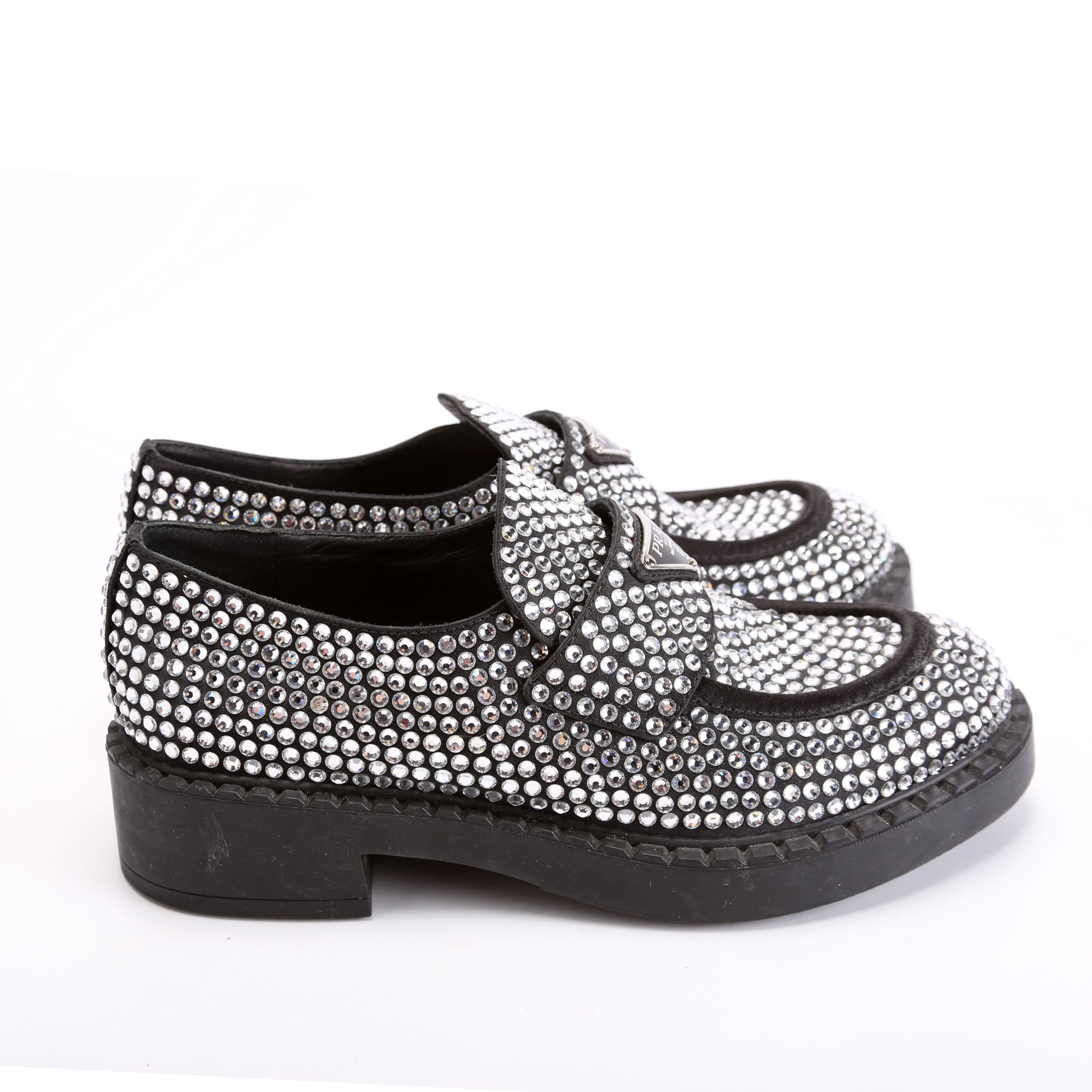 Crystal Logo Loafers Size 37.5