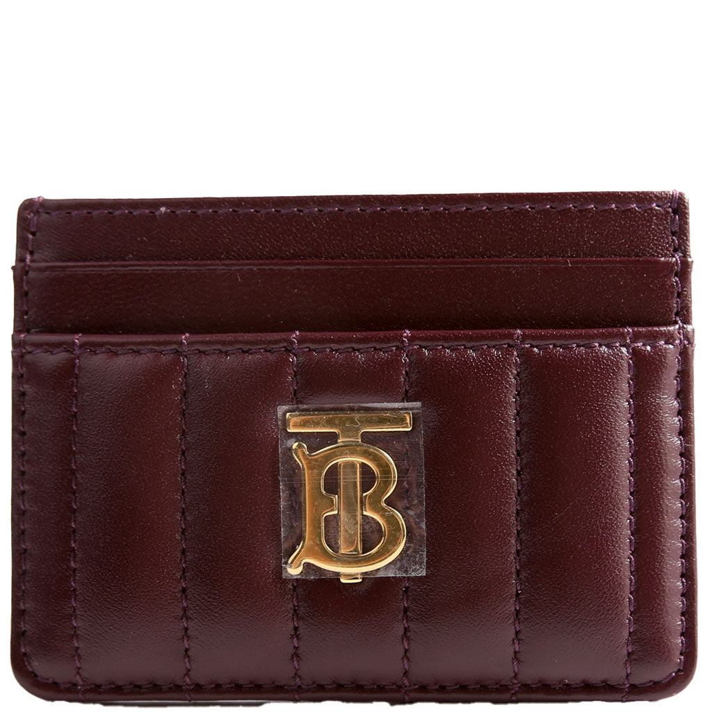 Lola Quilted Card Holder Burgundy
