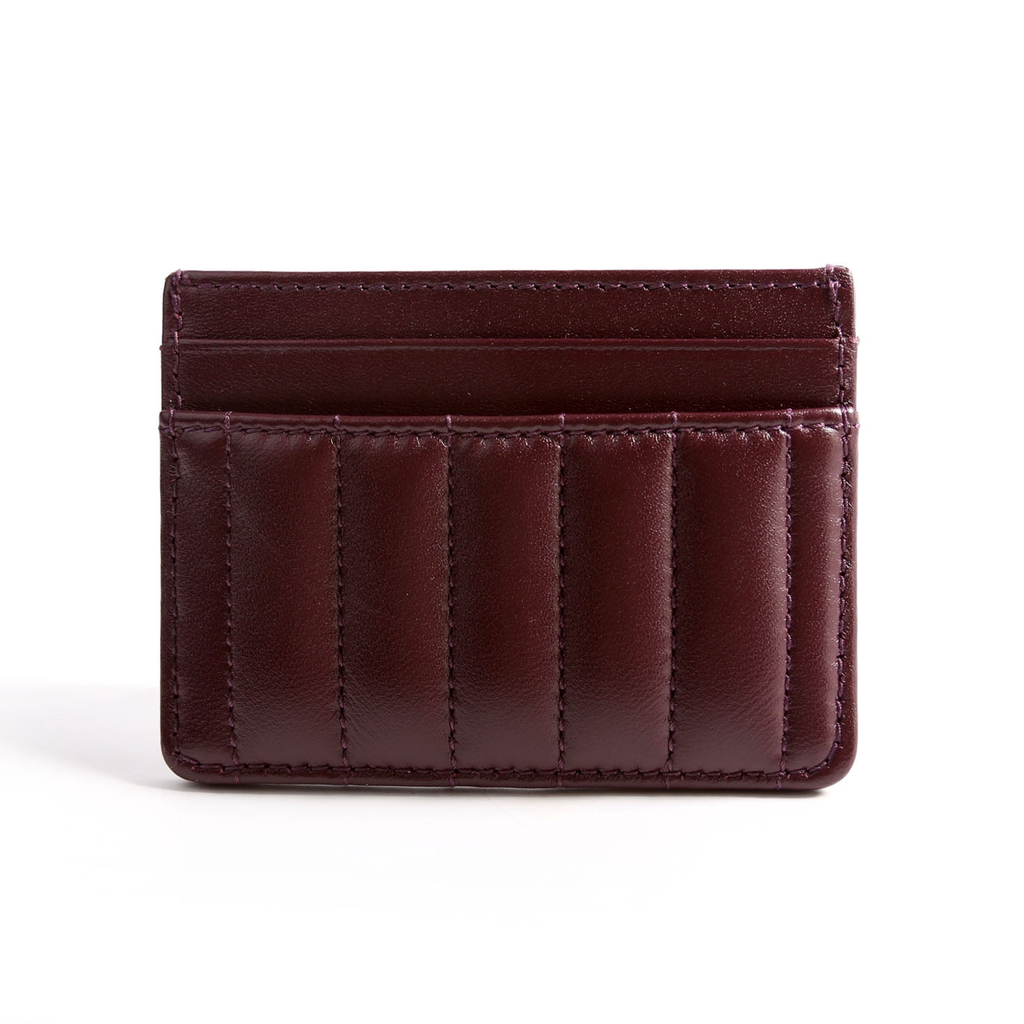 Lola Quilted Card Holder Burgundy