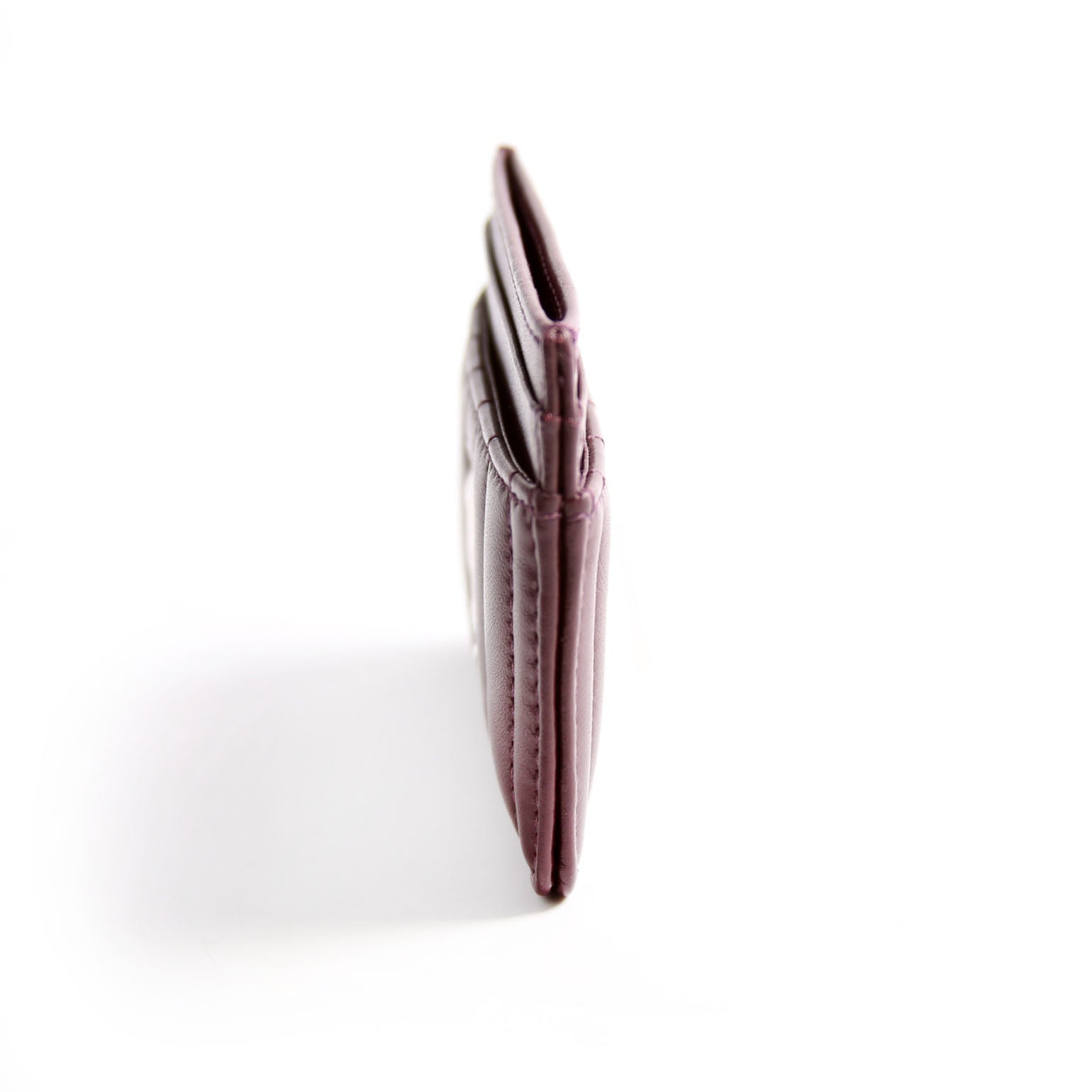 Lola Quilted Card Holder Burgundy