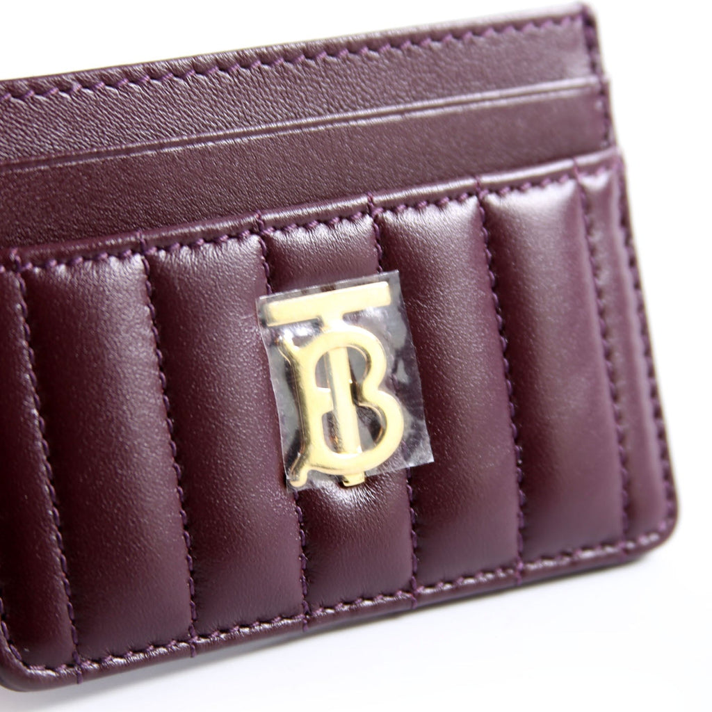 Lola Quilted Card Holder Burgundy