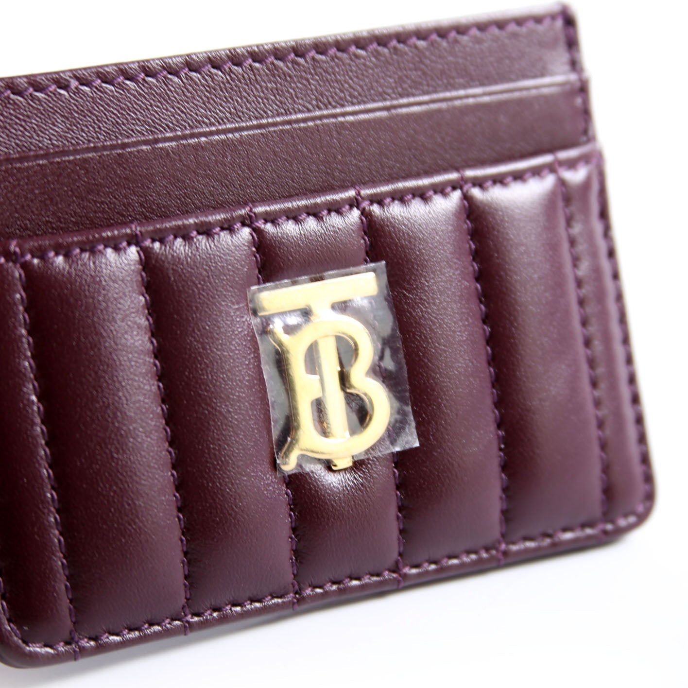 Lola Quilted Card Holder Burgundy