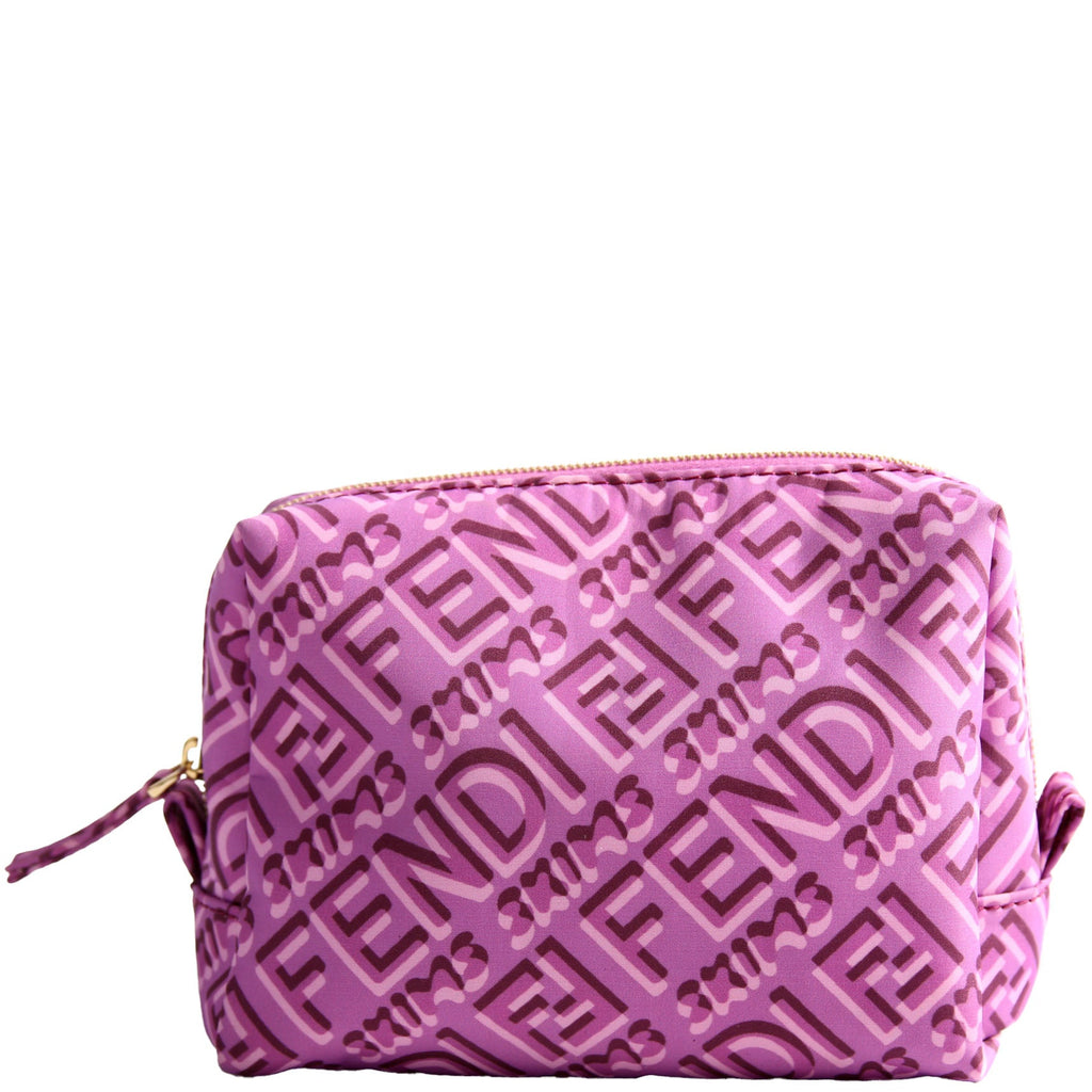 8N0172 X Skims Nylon Trapezoid Beauty Pouch Small Purple