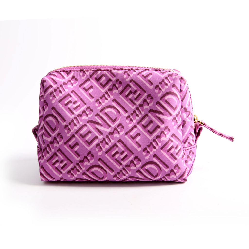 8N0172 X Skims Nylon Trapezoid Beauty Pouch Small Purple