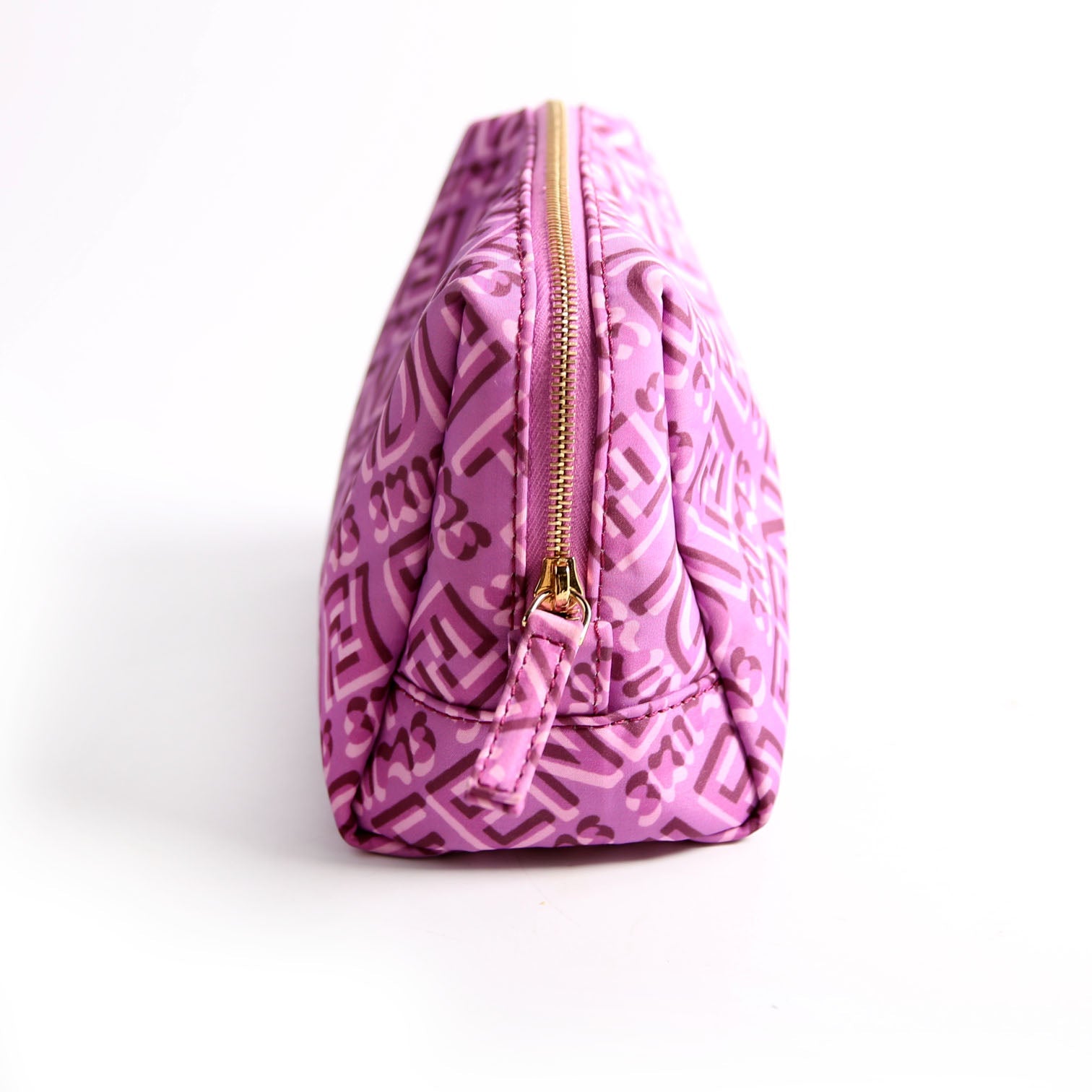 8N0172 X Skims Nylon Trapezoid Beauty Pouch Small Purple