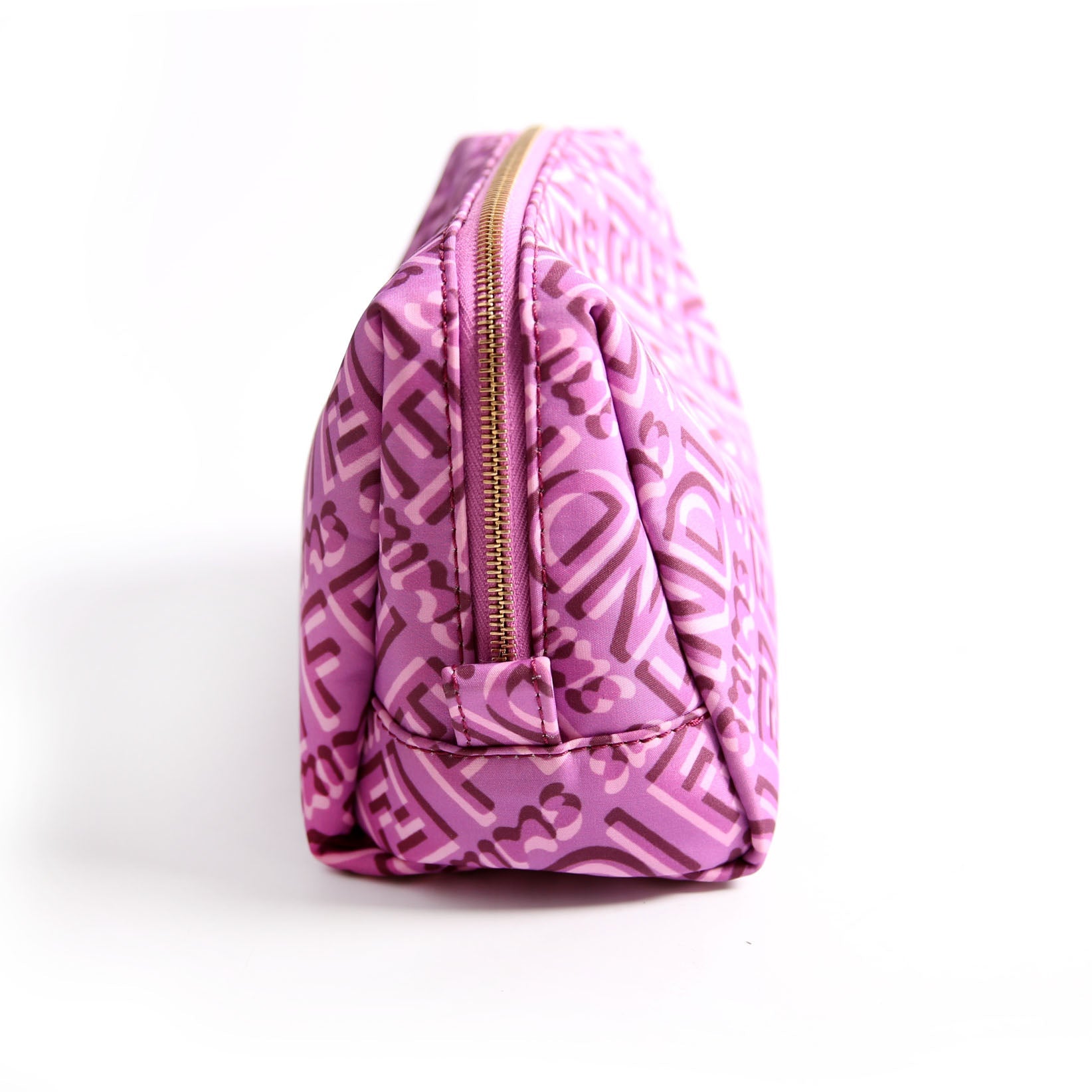 8N0172 X Skims Nylon Trapezoid Beauty Pouch Small Purple