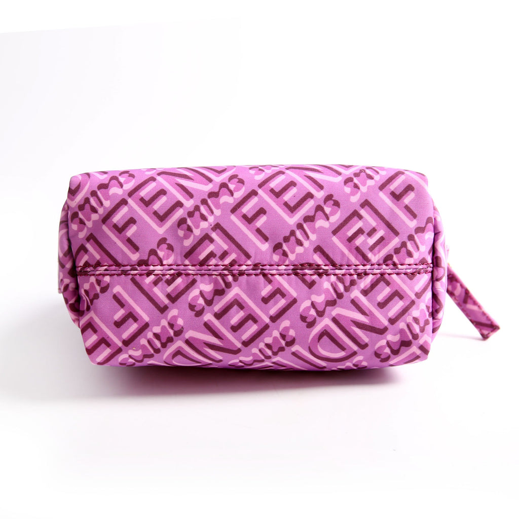 8N0172 X Skims Nylon Trapezoid Beauty Pouch Small Purple