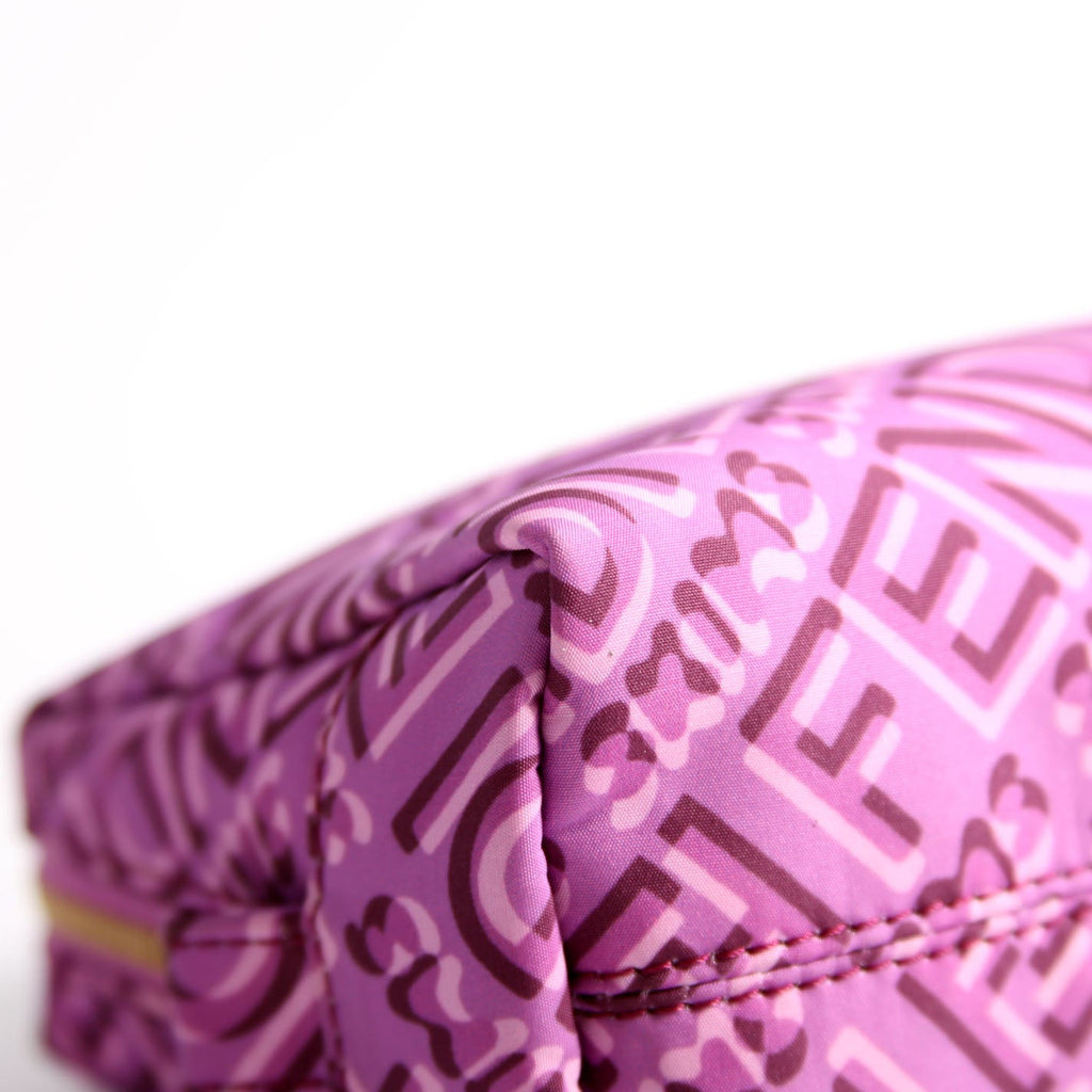 8N0172 X Skims Nylon Trapezoid Beauty Pouch Small Purple