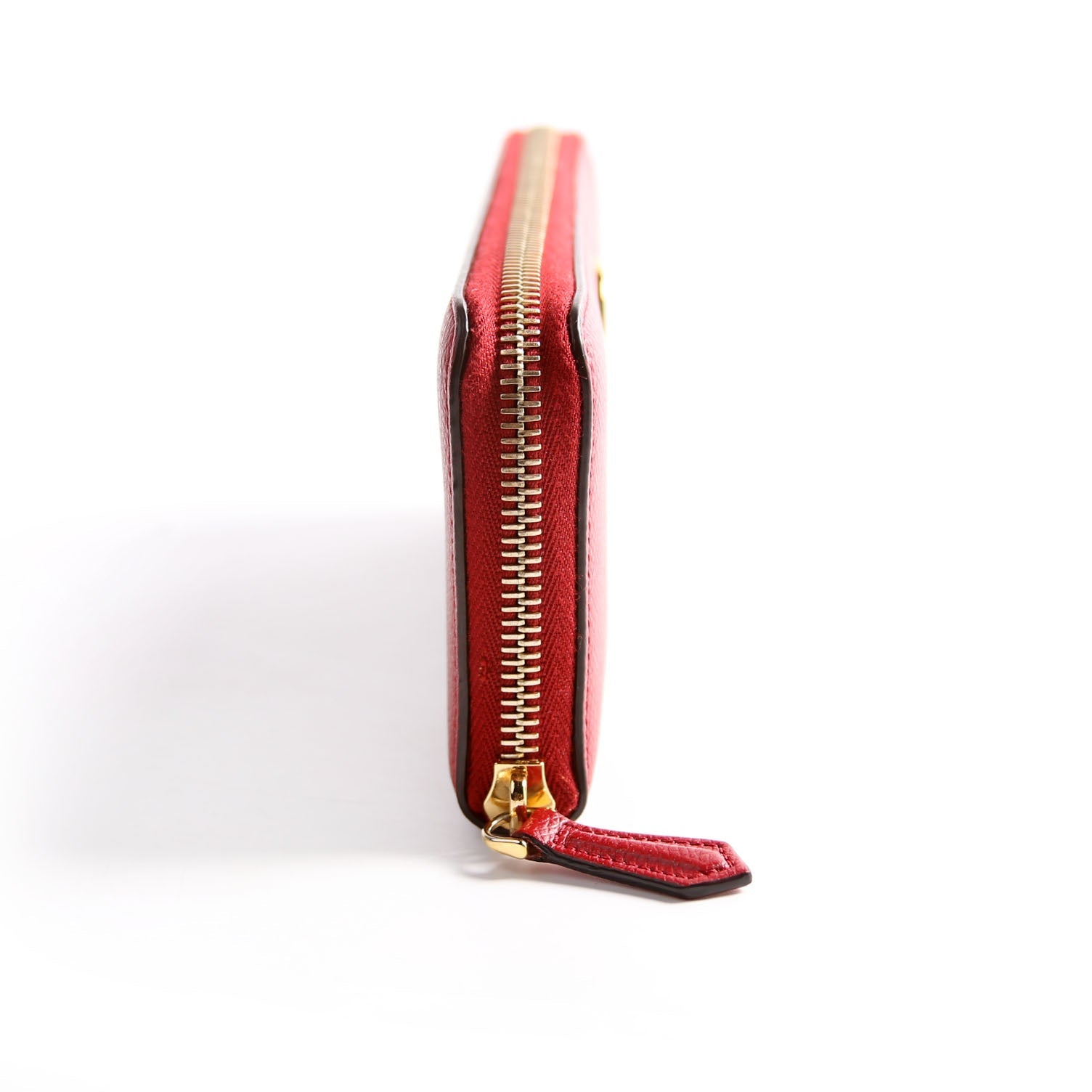 8M0406 F Is Fendi Slim Zip Around Wallet Red