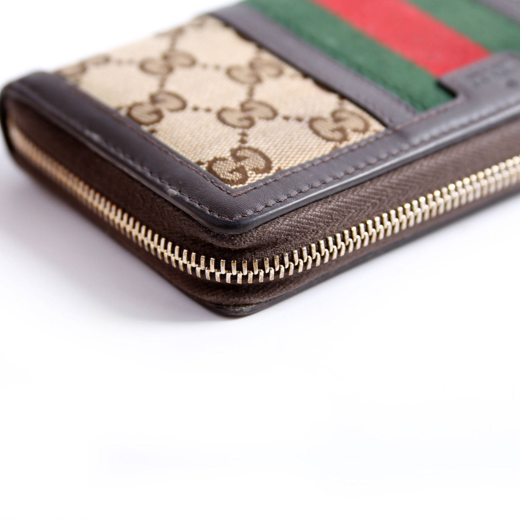 406754 GG Canvas Continental Wallet Brown