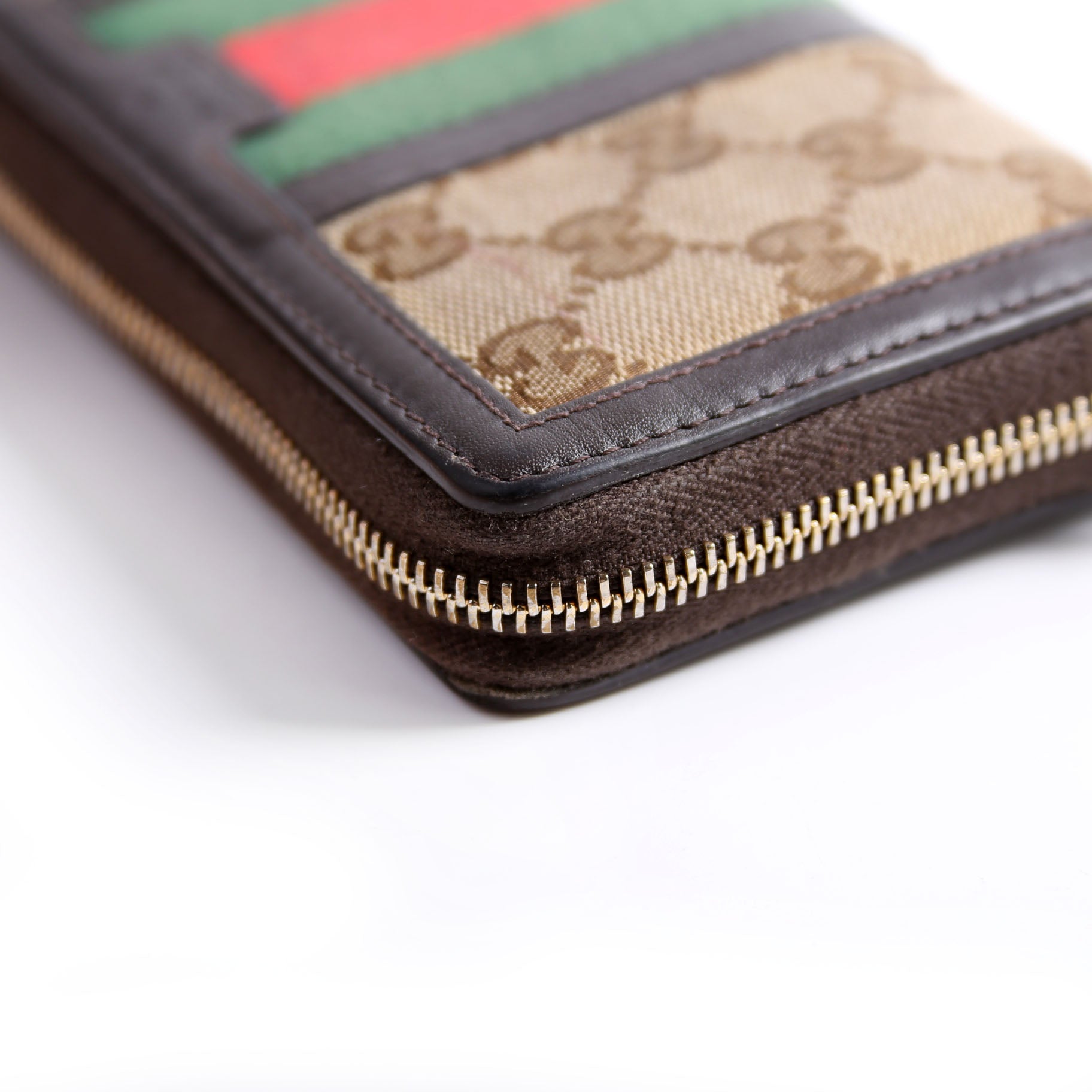 406754 GG Canvas Continental Wallet Brown