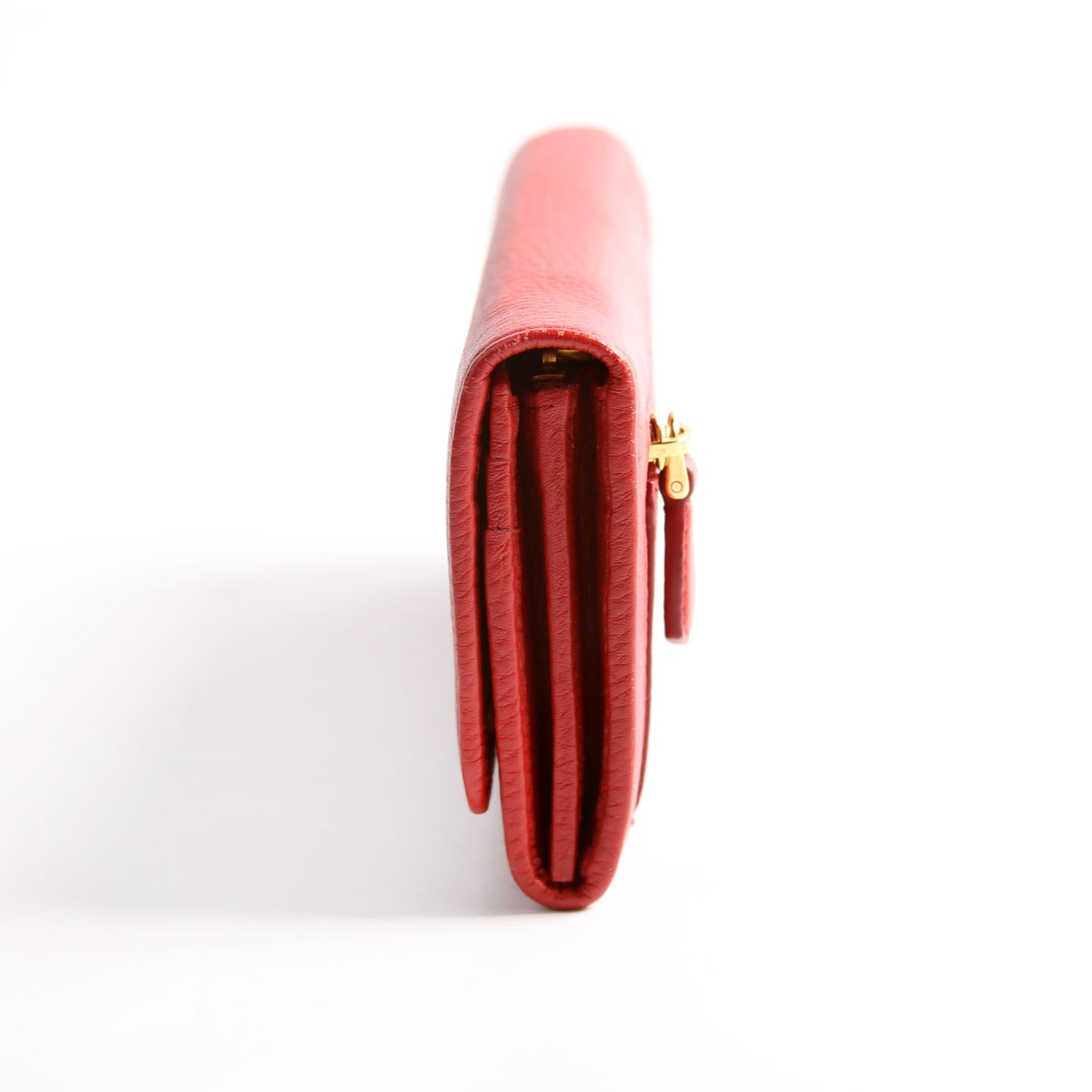 Vitello Daino Chain Wallet 1MH132 Red
