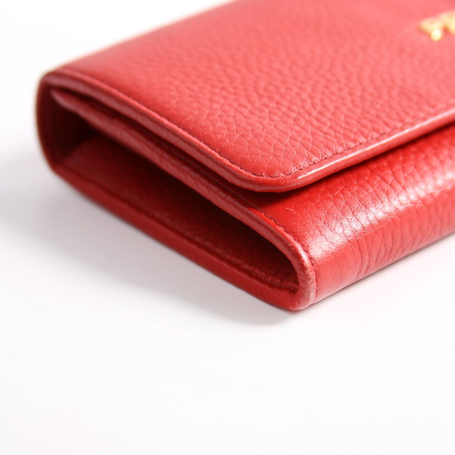 Vitello Daino Chain Wallet 1MH132 Red