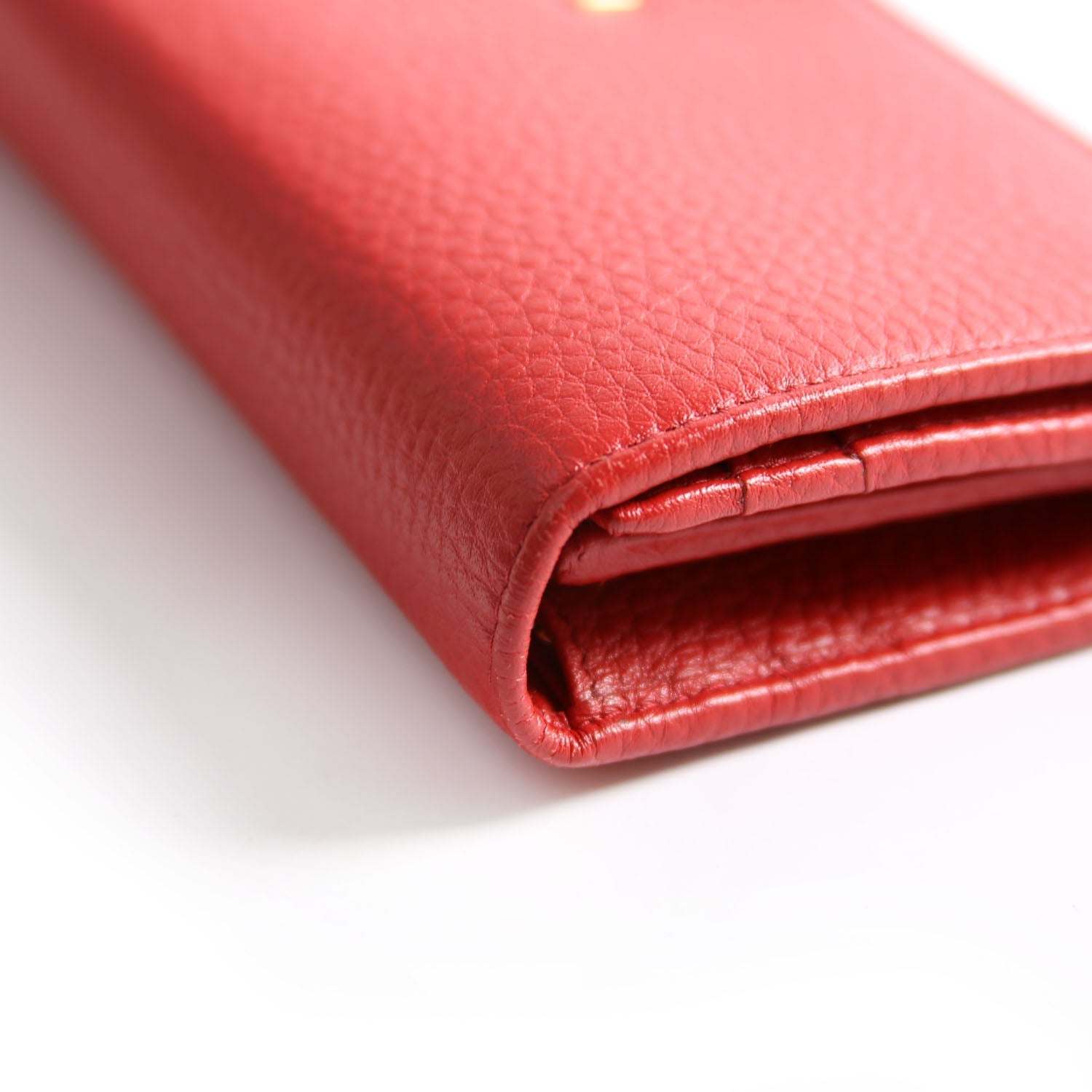 Vitello Daino Chain Wallet 1MH132 Red
