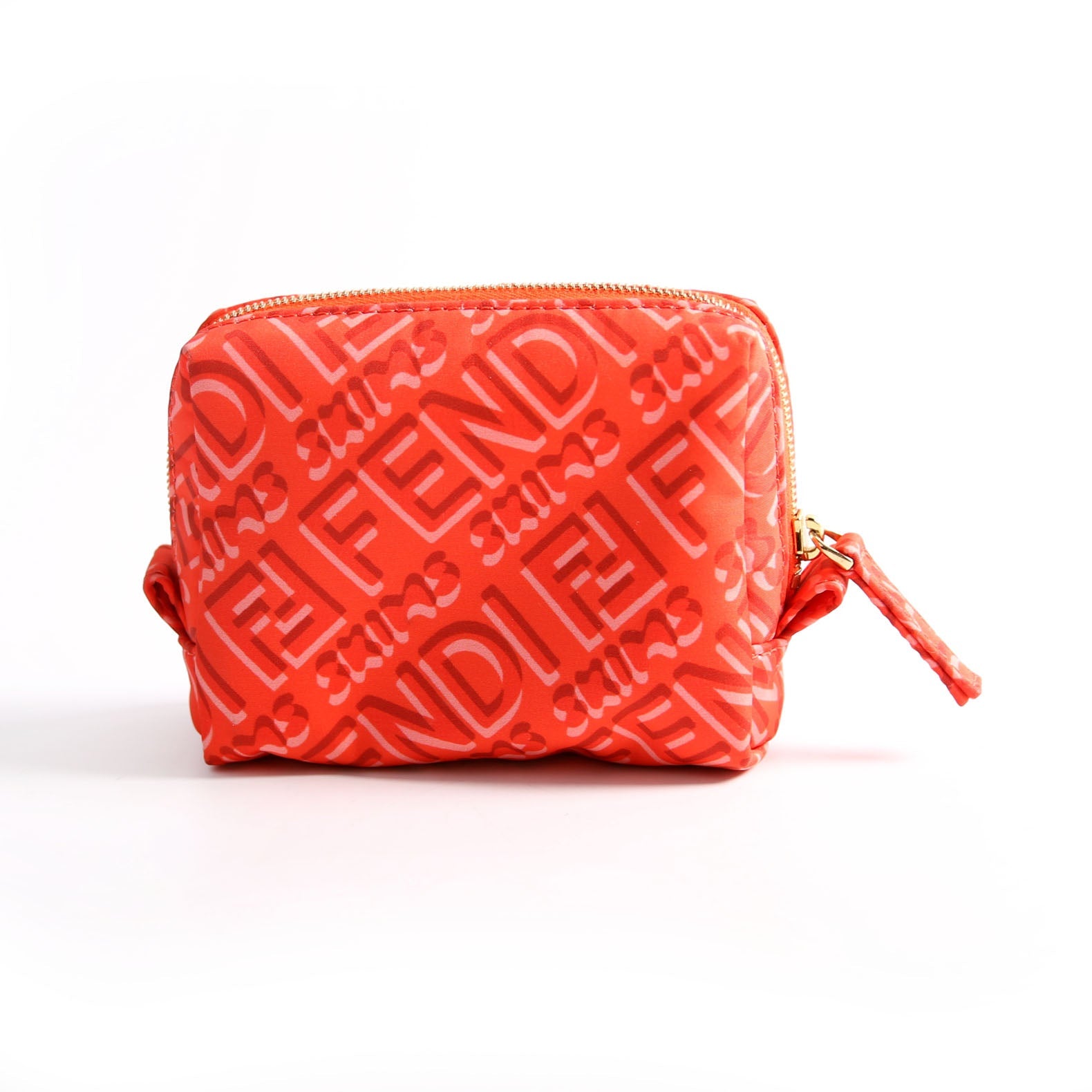 8N0179 X Skims Nylon Trapezoid Beauty Pouch Mini Red