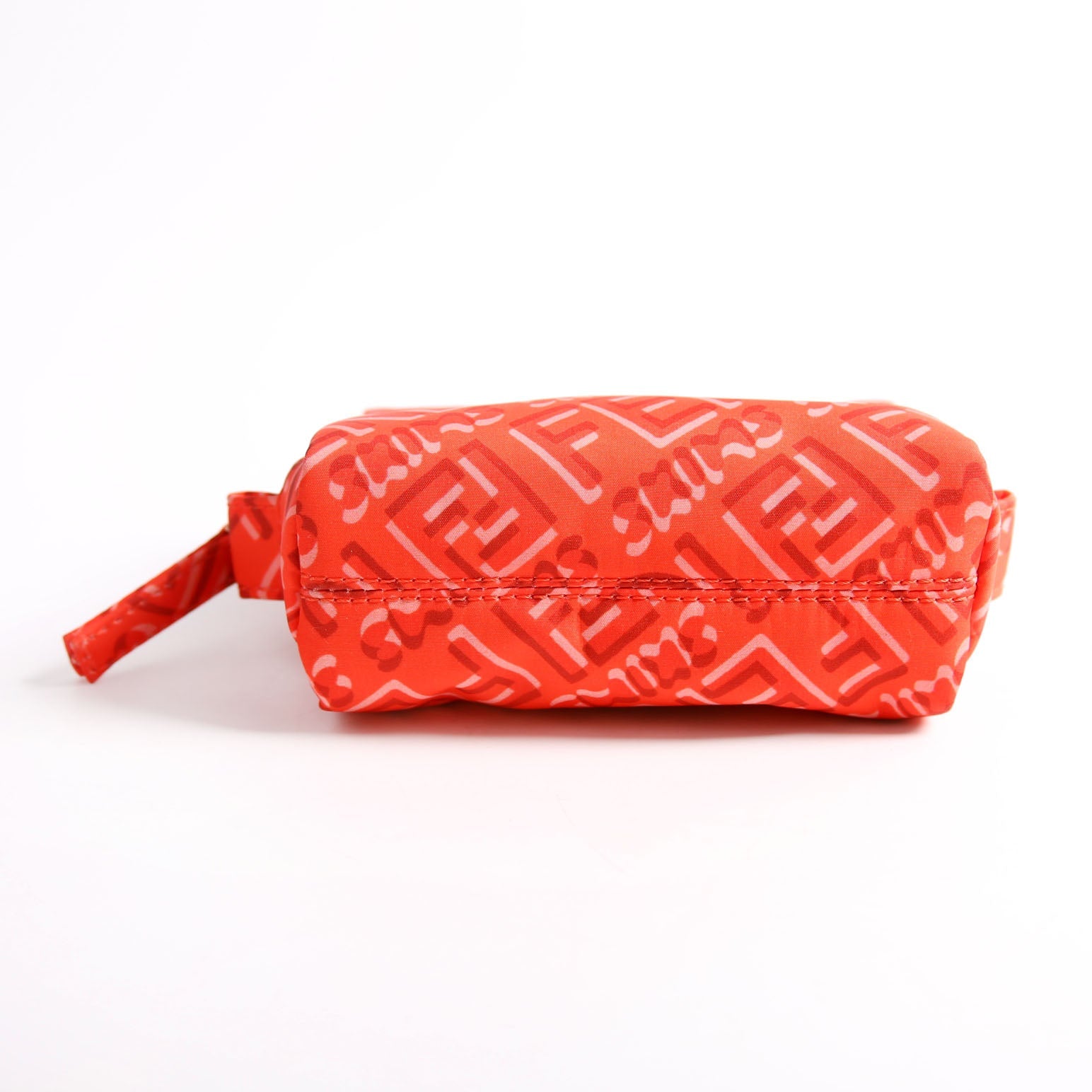 8N0179 X Skims Nylon Trapezoid Beauty Pouch Mini Red