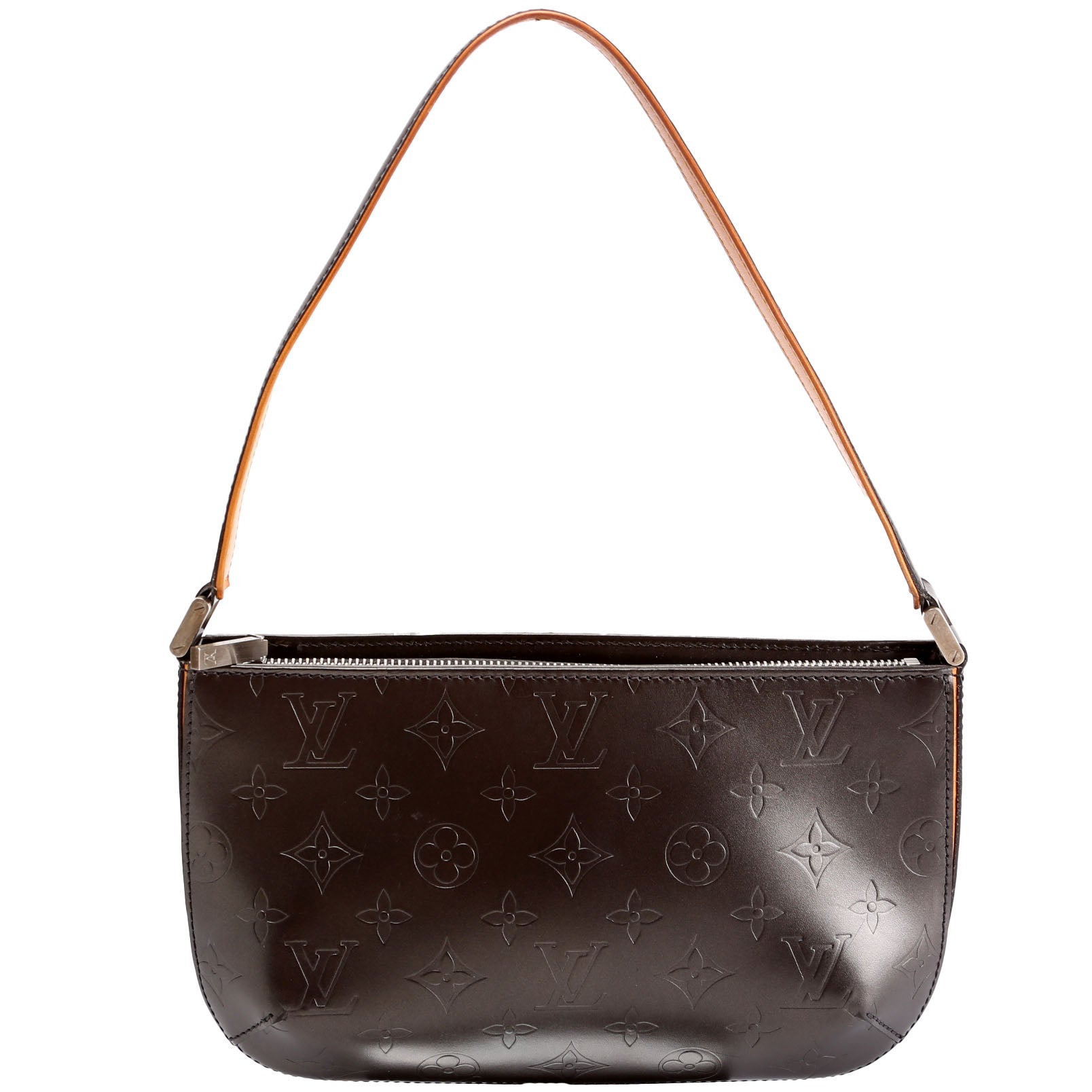 hold Fowler Monogram Matte Leather Gray