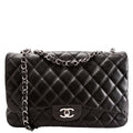 Classic Flap Jumbo Lambskin 10-13M Black