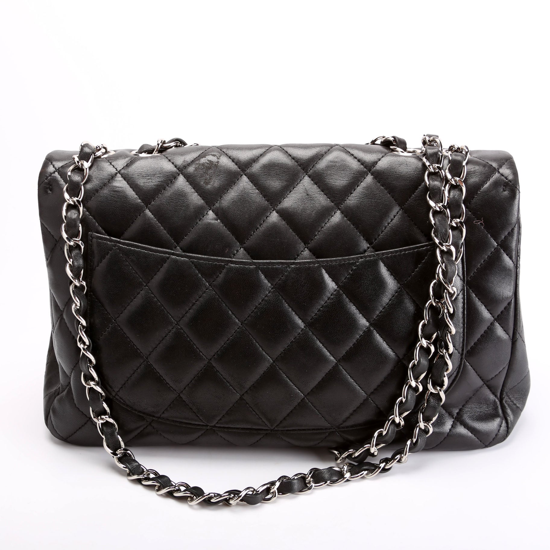 Classic Flap Jumbo Lambskin 10-13M Black