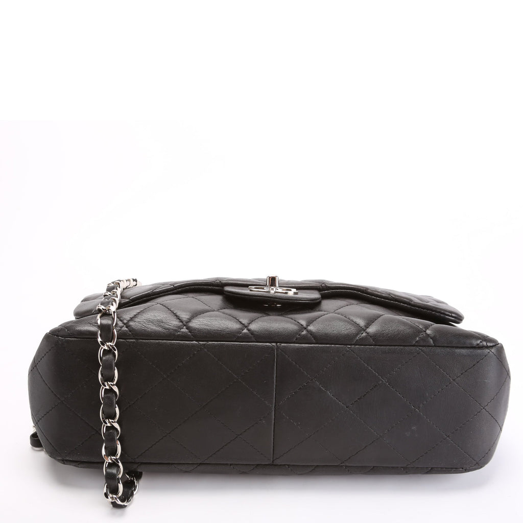 Classic Flap Jumbo Lambskin 10-13M Black
