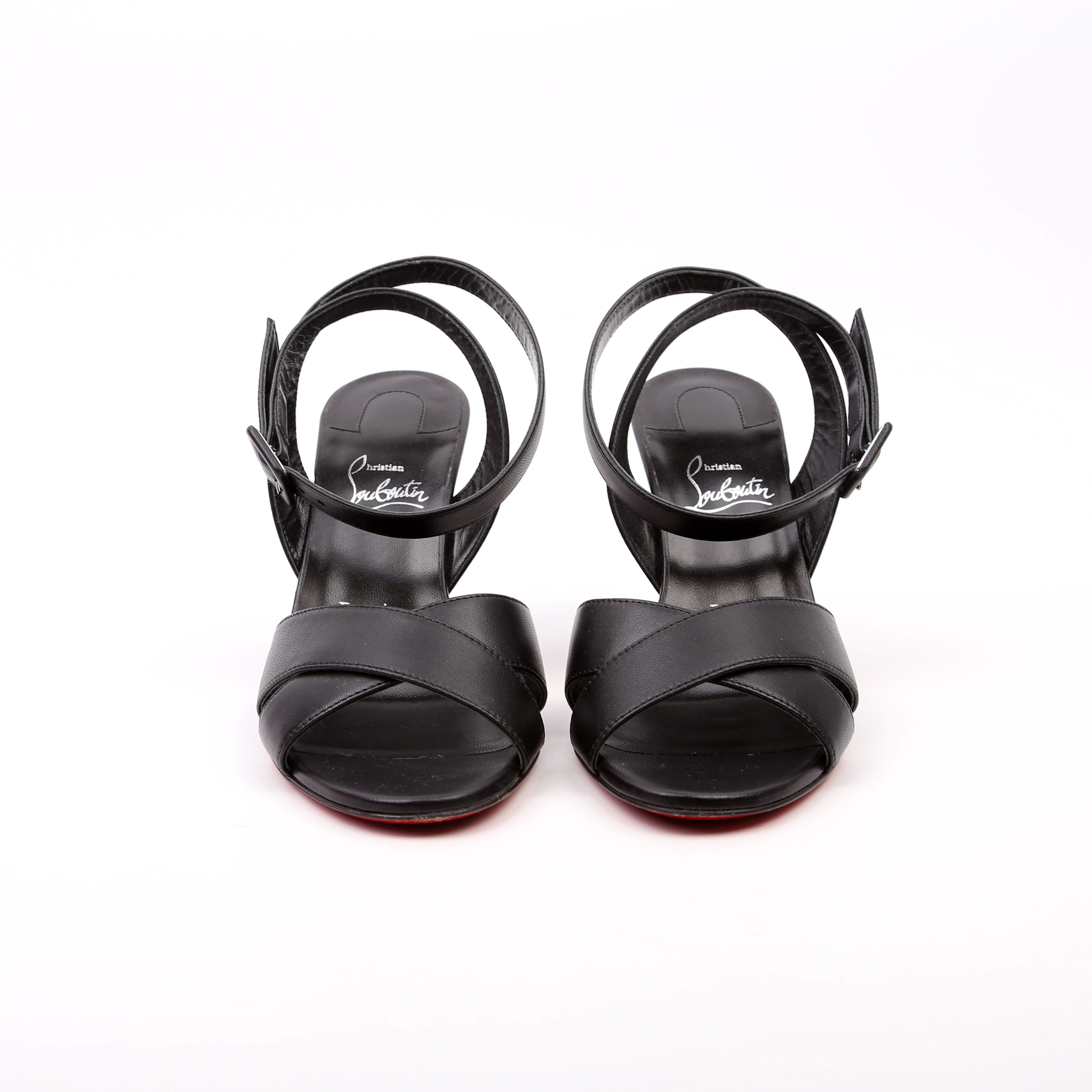 Mariza 85MM Sandals Size 38.5 Black