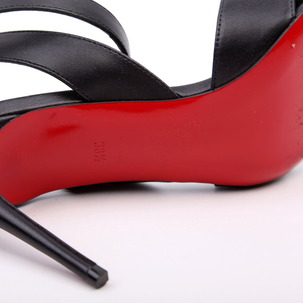 Mariza 85MM Sandals Size 38.5 Black