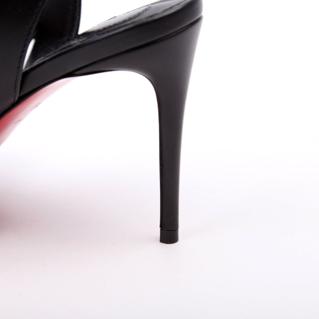 Mariza 85MM Sandals Size 38.5 Black