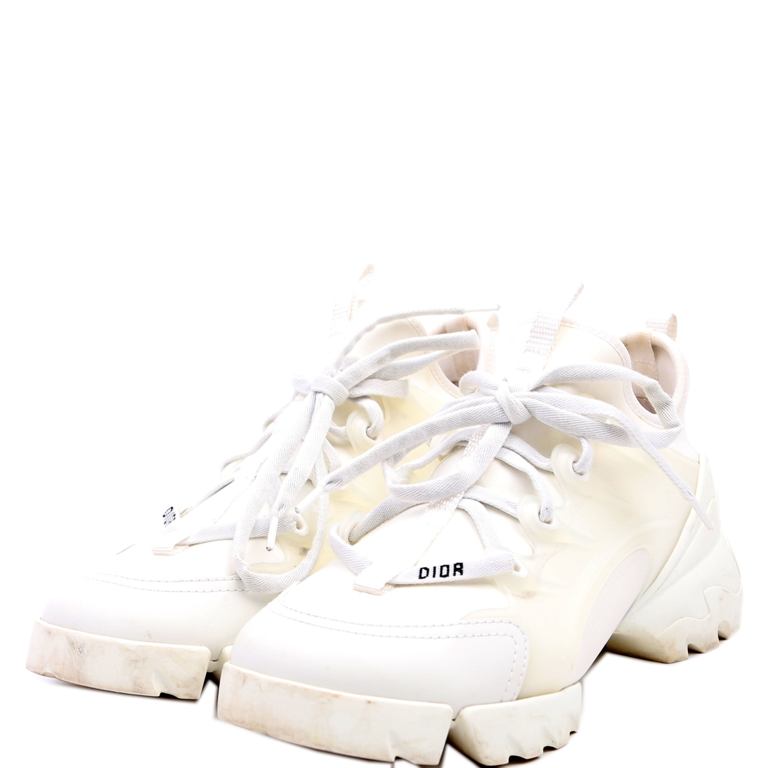 Dior D-Connect Sneakers Size 37.5 White