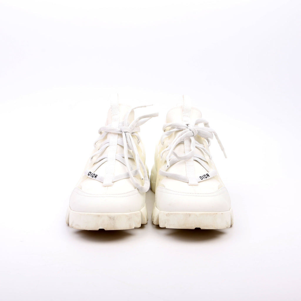 Dior D-Connect Sneakers Size 37.5 White