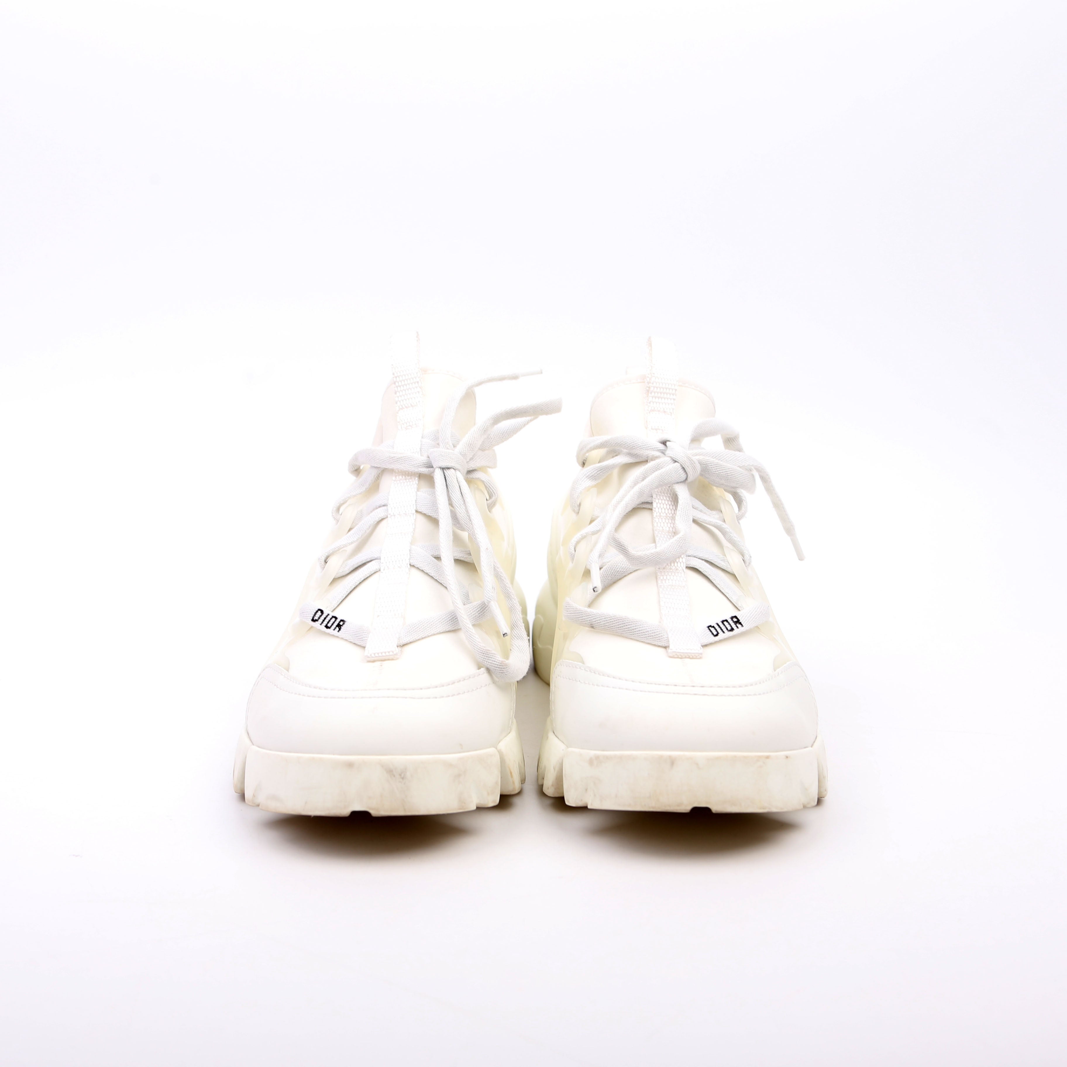 Dior D-Connect Sneakers Size 37.5 White