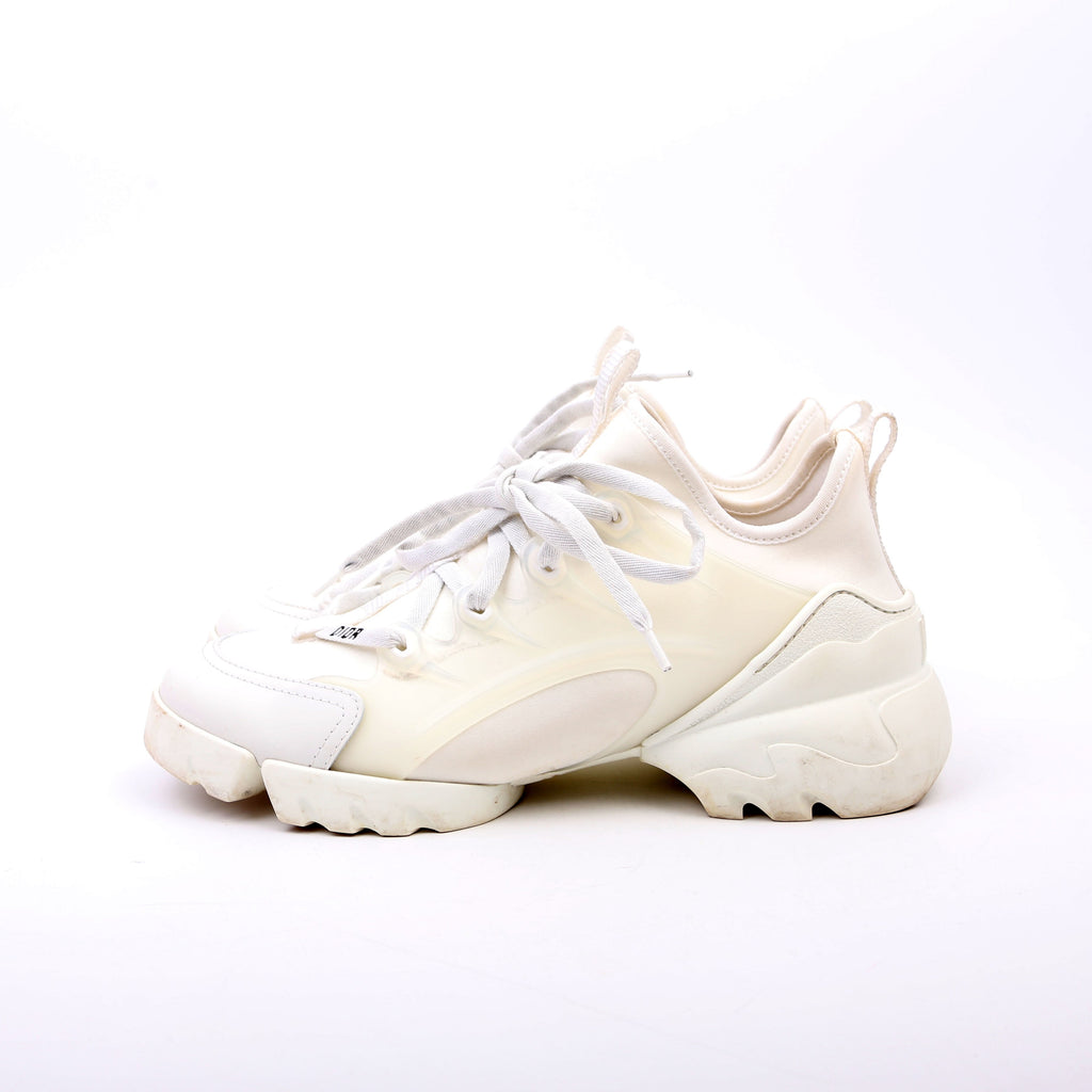 Dior D-Connect Sneakers Size 37.5 White