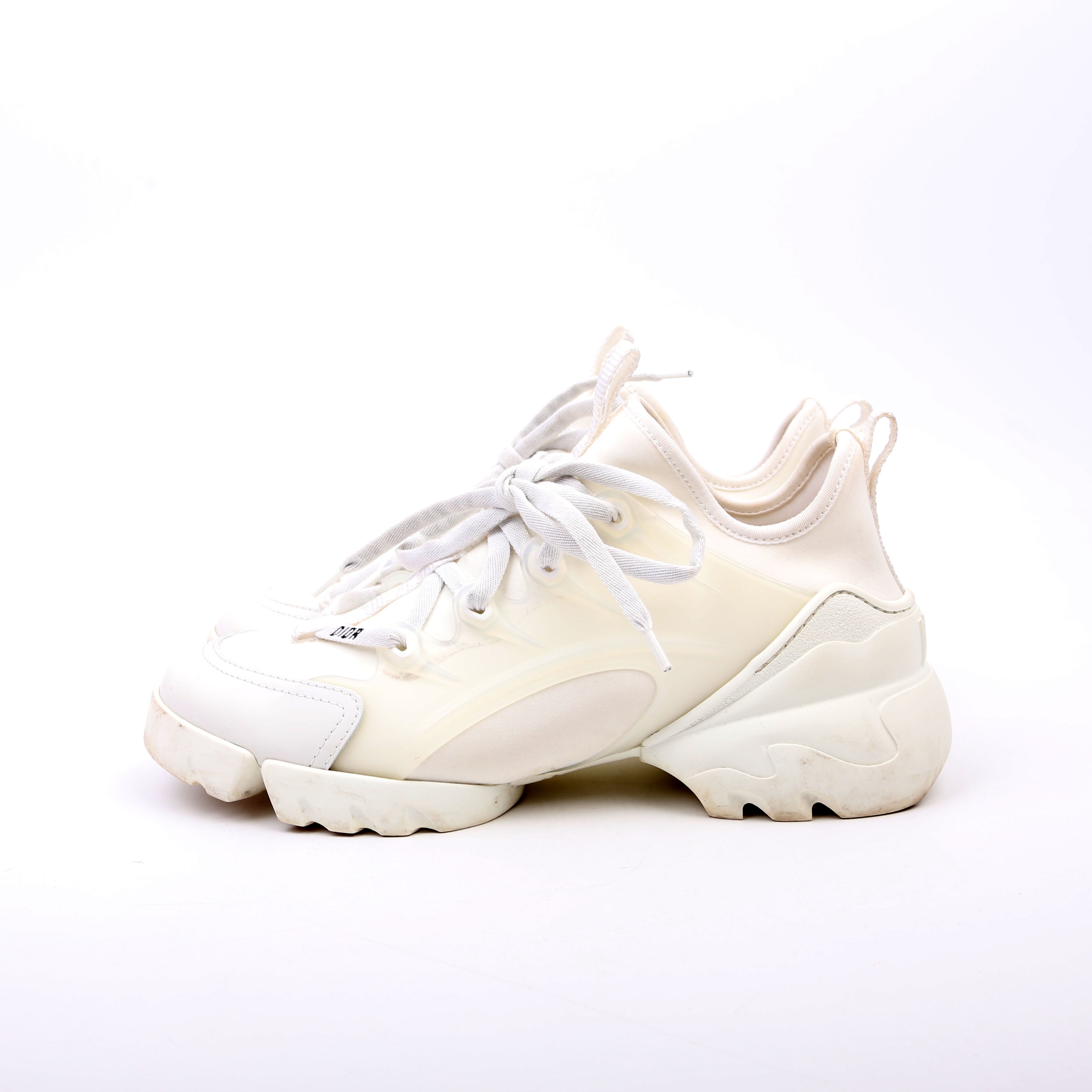 Dior D-Connect Sneakers Size 37.5 White
