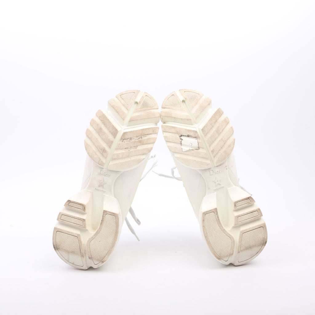 Dior D-Connect Sneakers Size 37.5 White