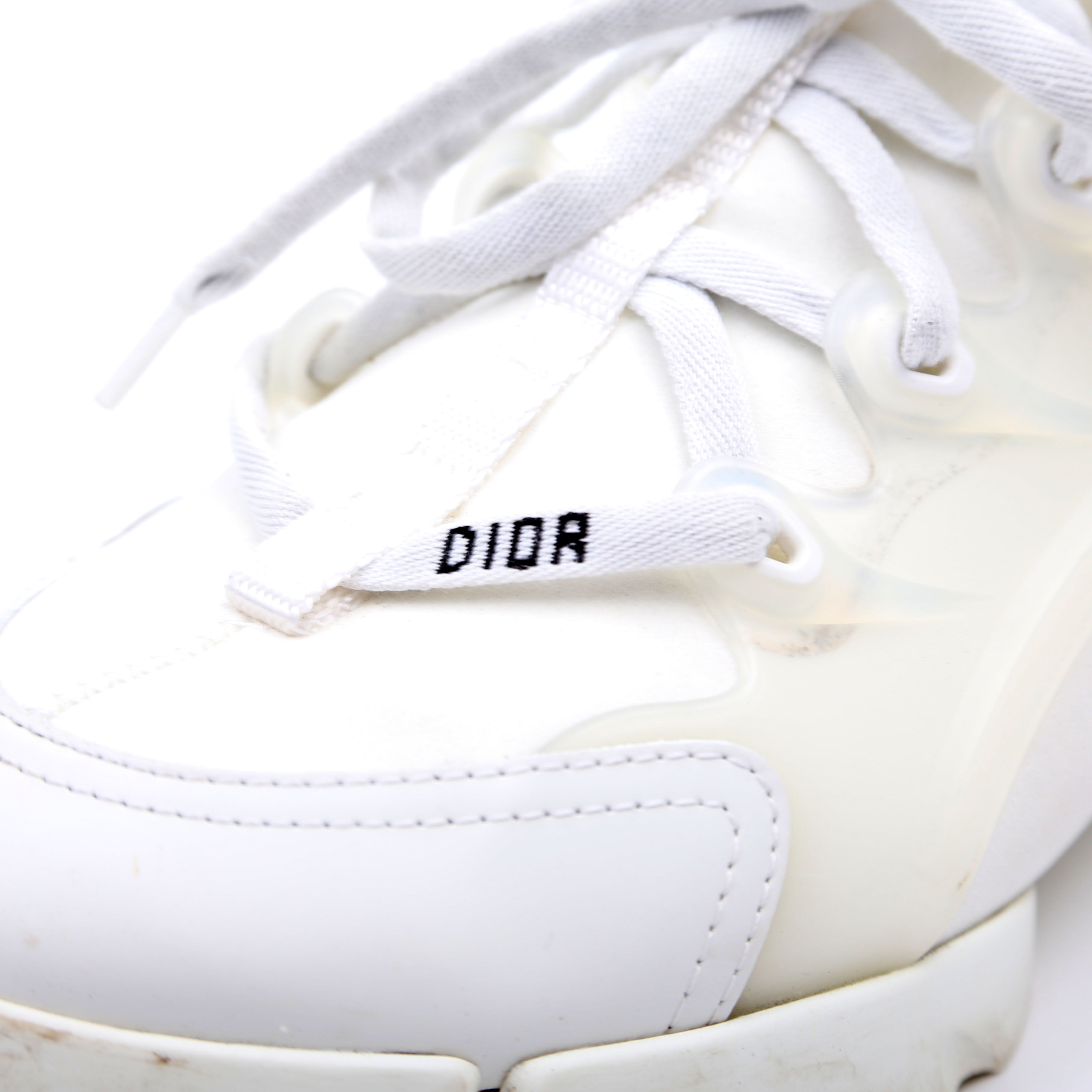Dior D-Connect Sneakers Size 37.5 White