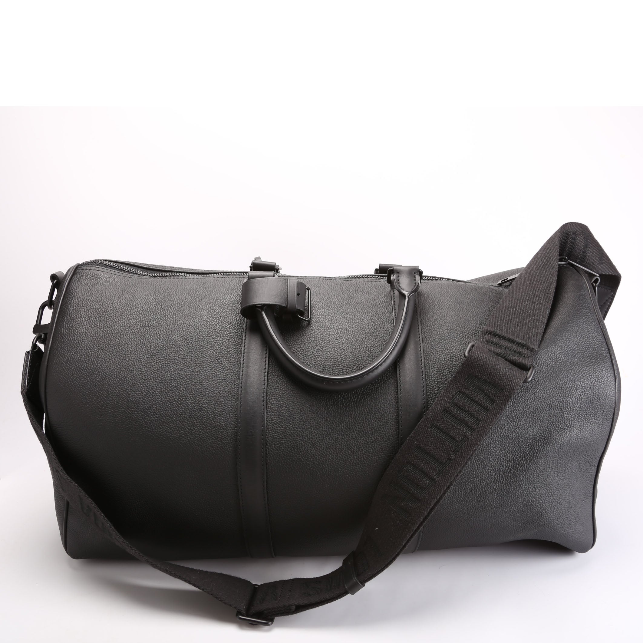 Keepall 50 Bandouliere Aerogram Leather Black