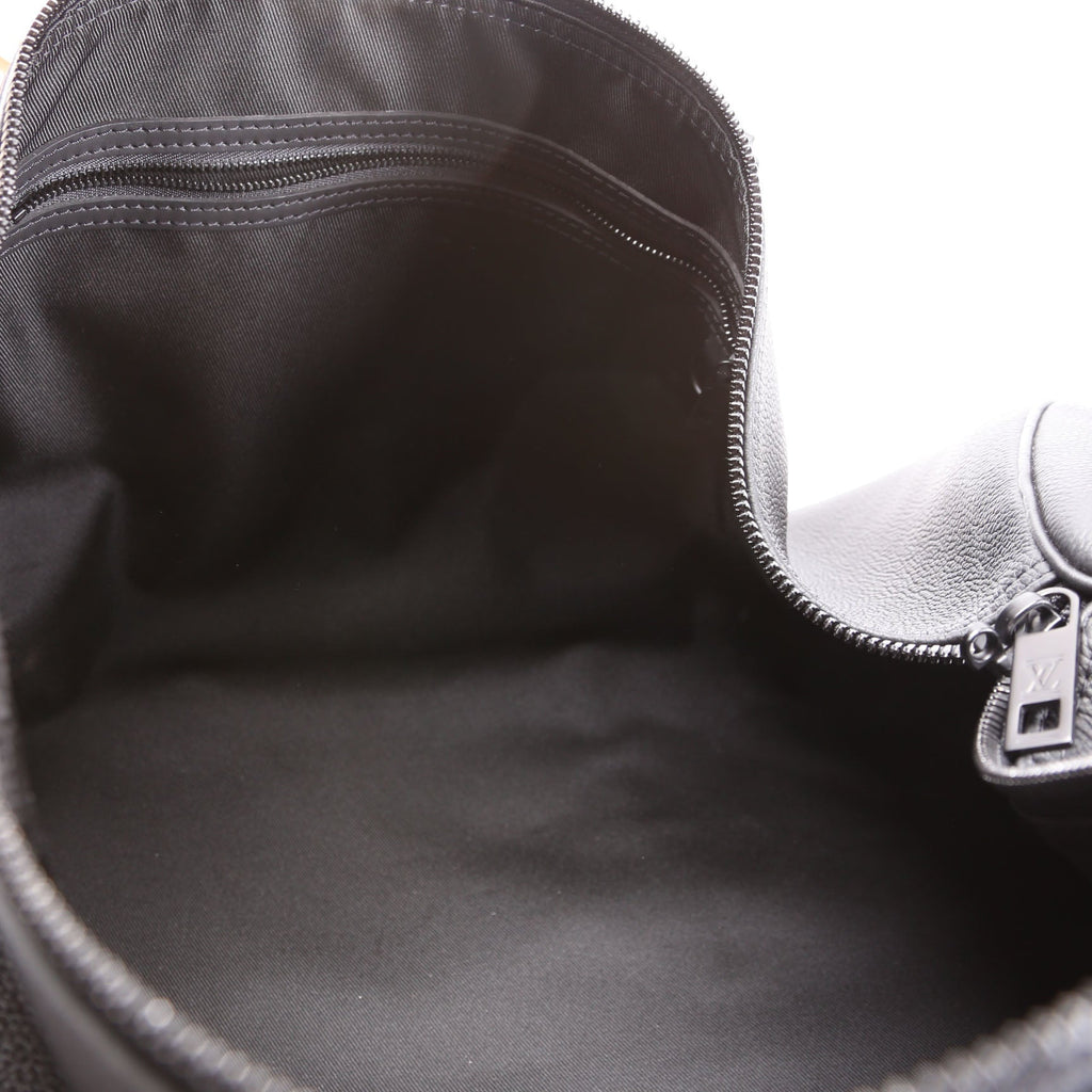 Keepall 50 Bandouliere Aerogram Leather Black