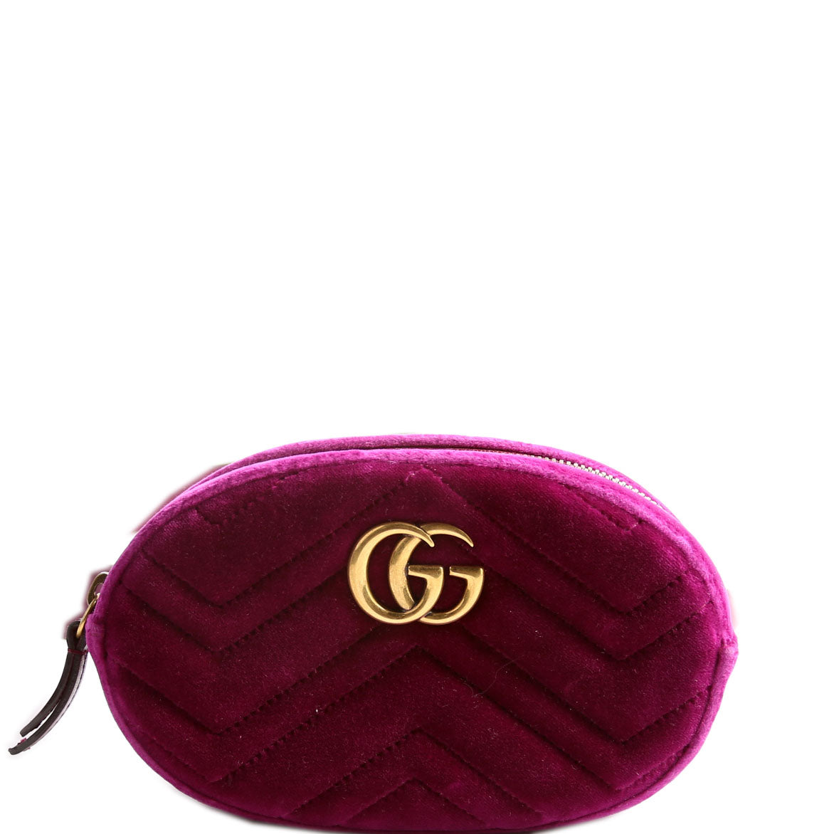 Gucci 476434 Marmont Velvet Belt Bag Purple