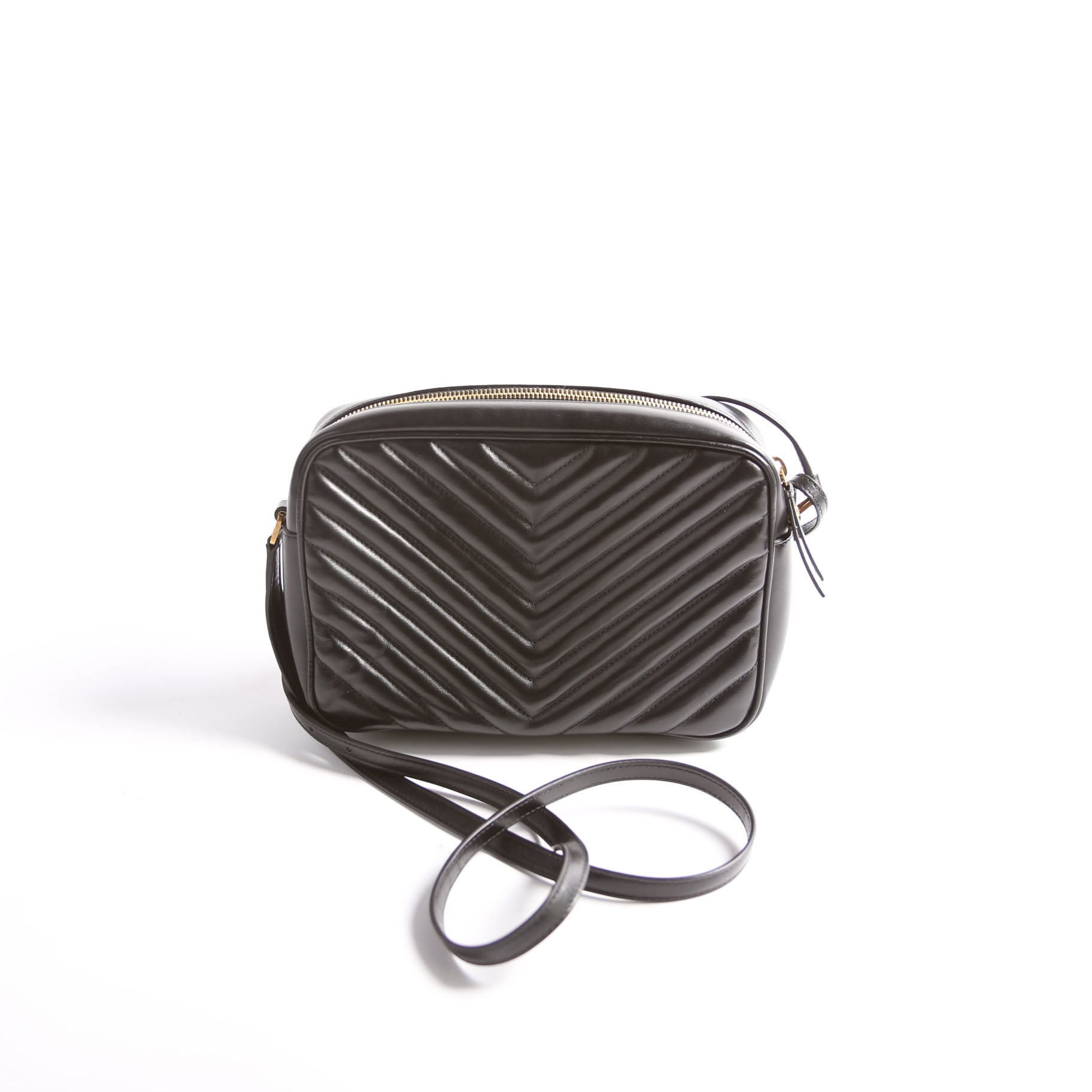 Lou Camera Bag Quilted 574494 Black/Gold
