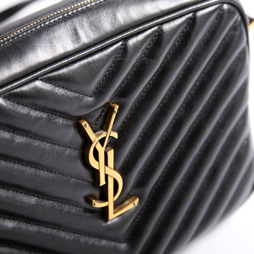 Lou Camera Bag Quilted 574494 Black/Gold