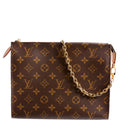 Toiletry Pouch On Chain Brown