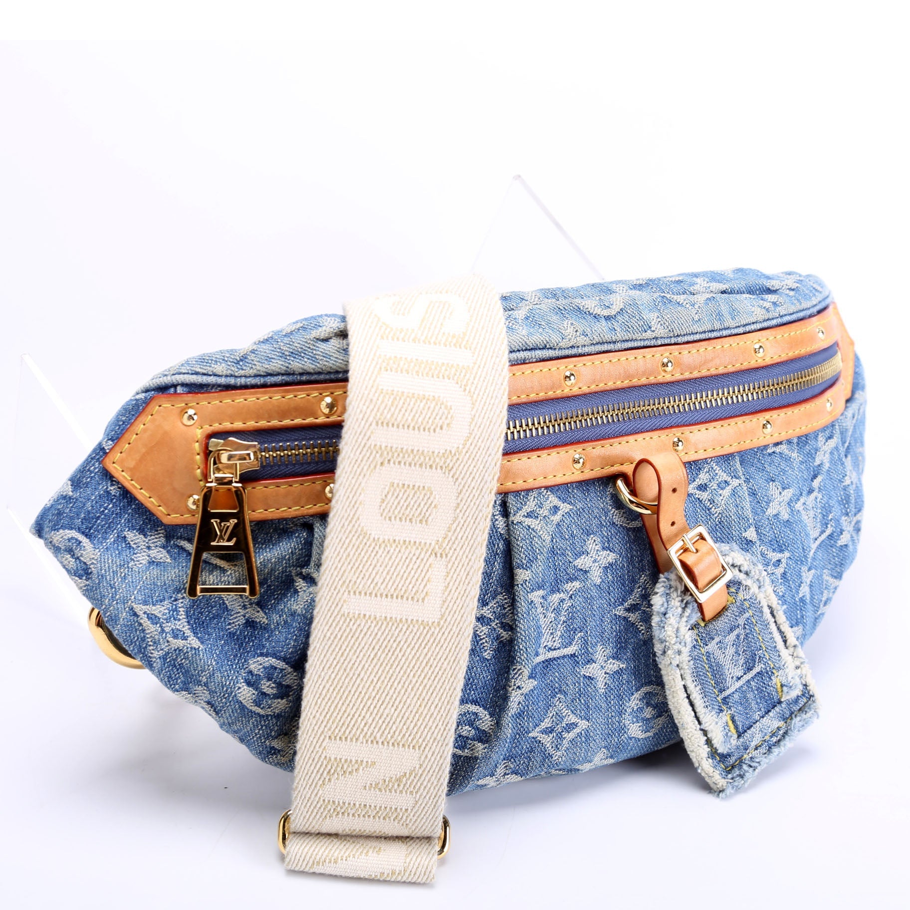 High Rise Bumbag Denim Monogram